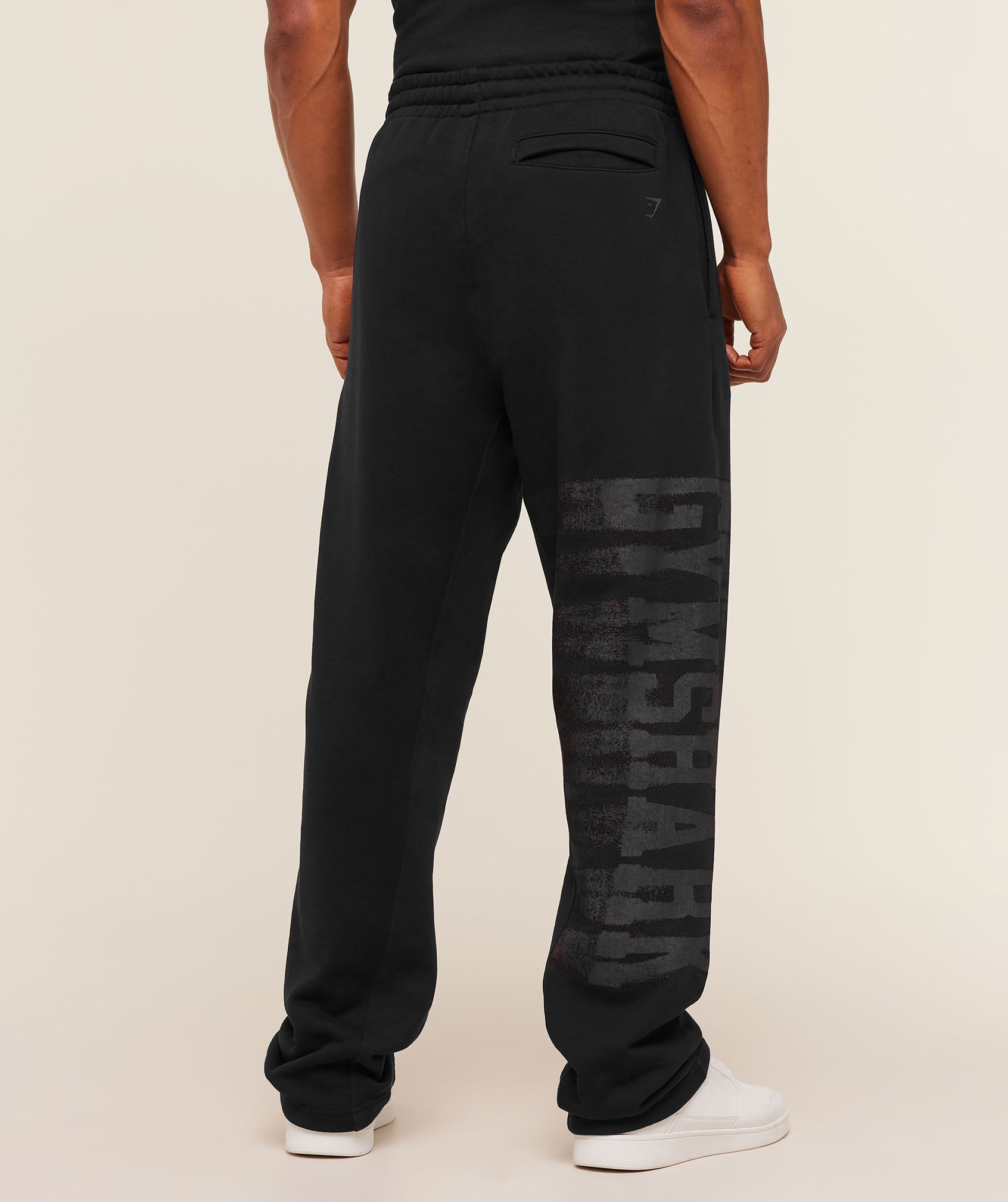 Gymshark Fade Graphic Straight Leg Pants 'GS Black'