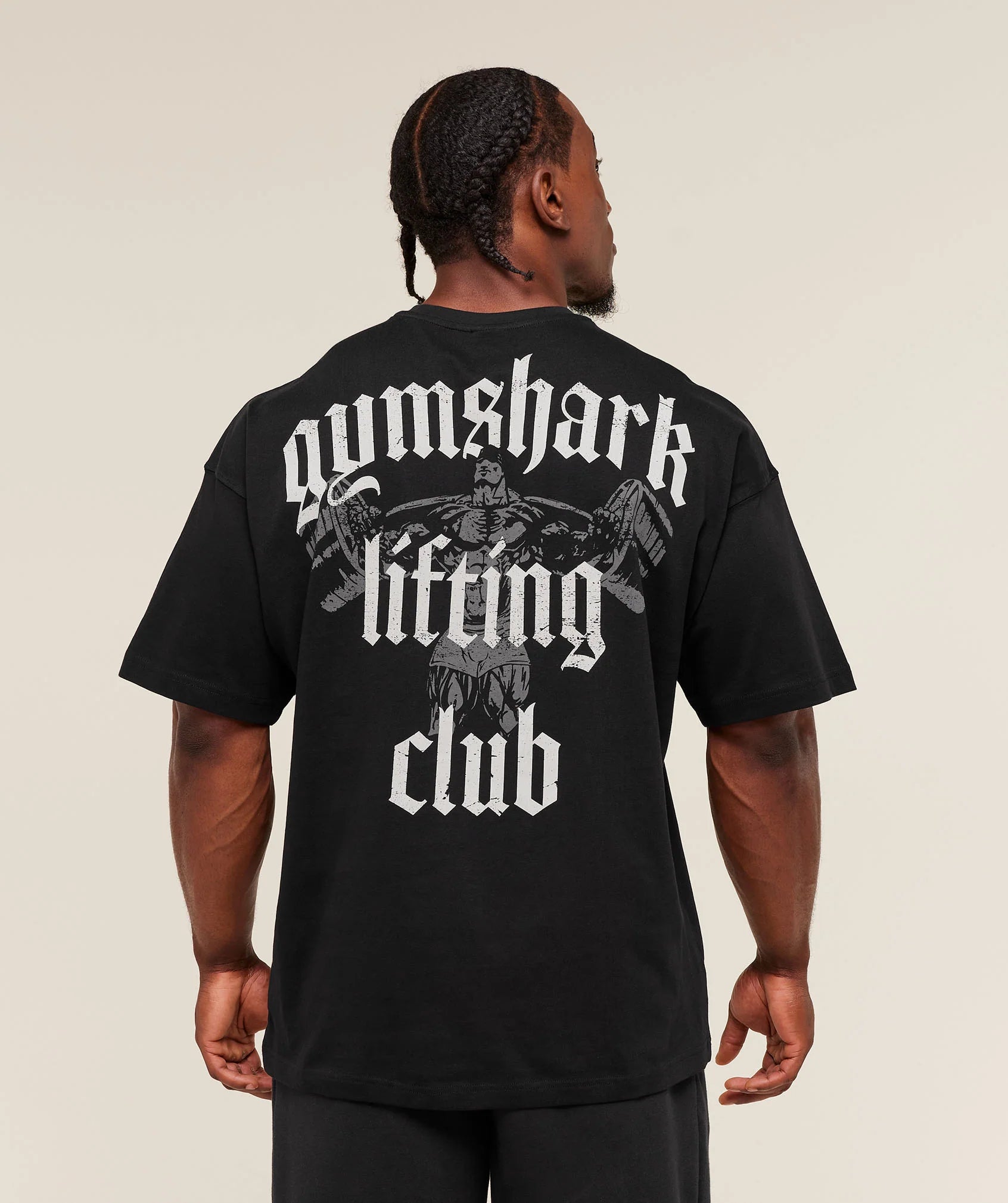 Gymshark Lifting Club T-Shirt 'OBlack/Pebble Grey'