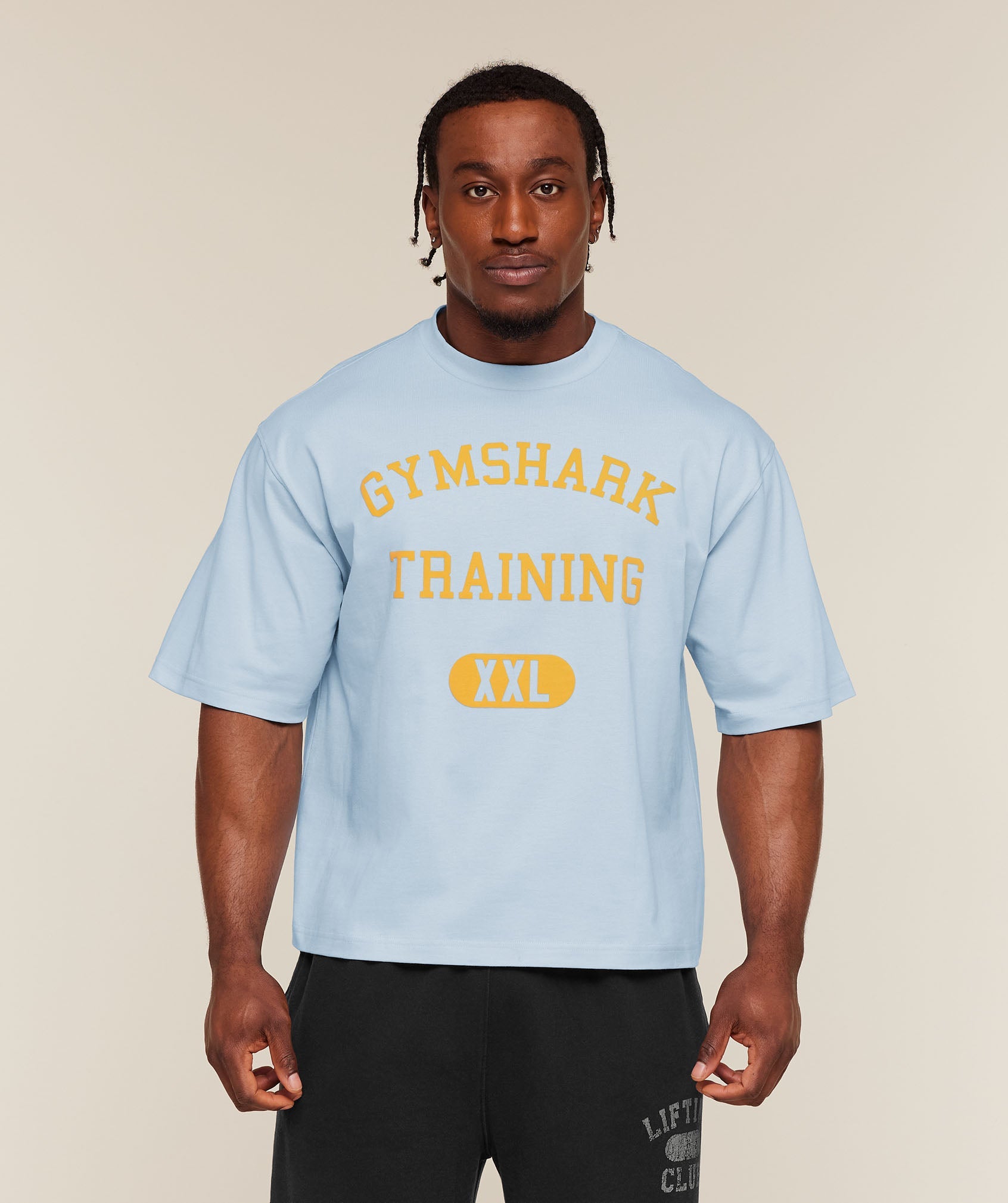 Gymshark Training Graphic T-Shirt 'Chilled Blue'