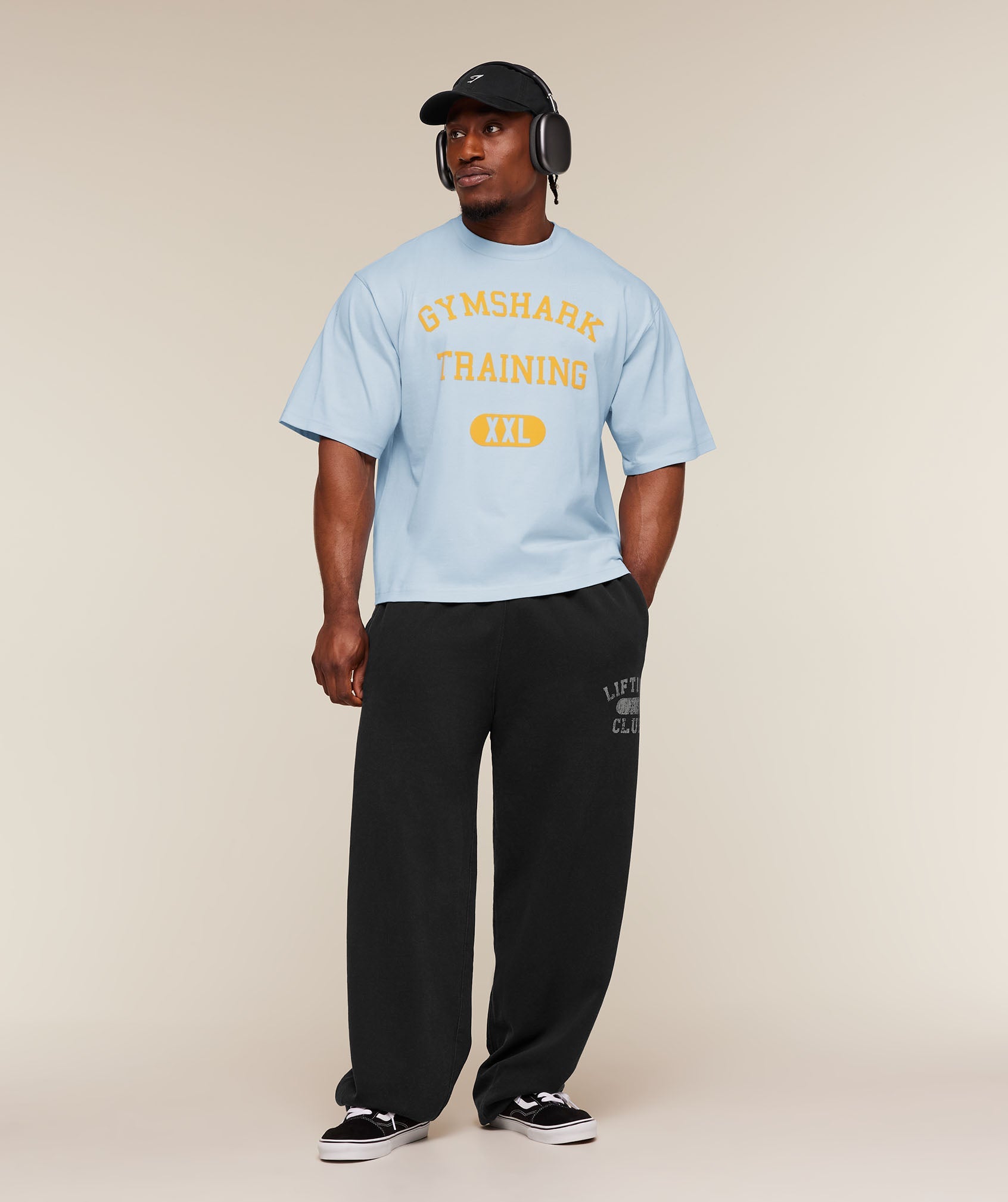 Gymshark Training Graphic T-Shirt 'Chilled Blue'