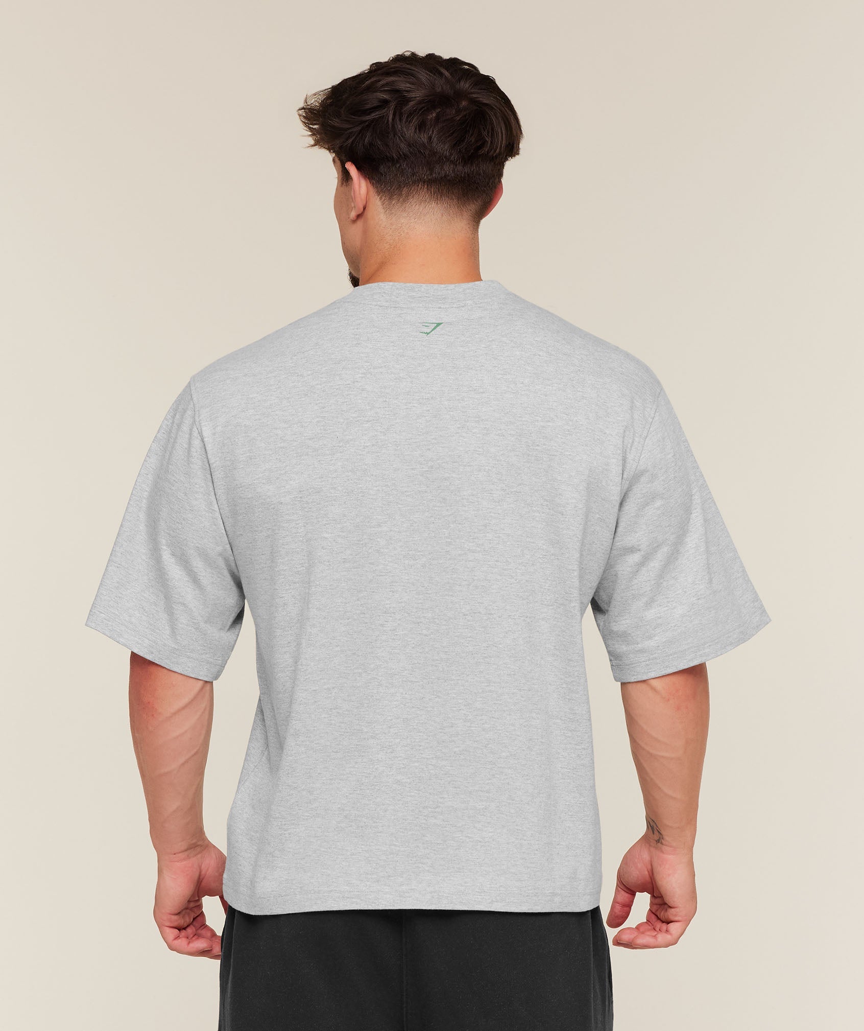 Gymshark Training Graphic T-Shirt 'Light Grey Core Marl'