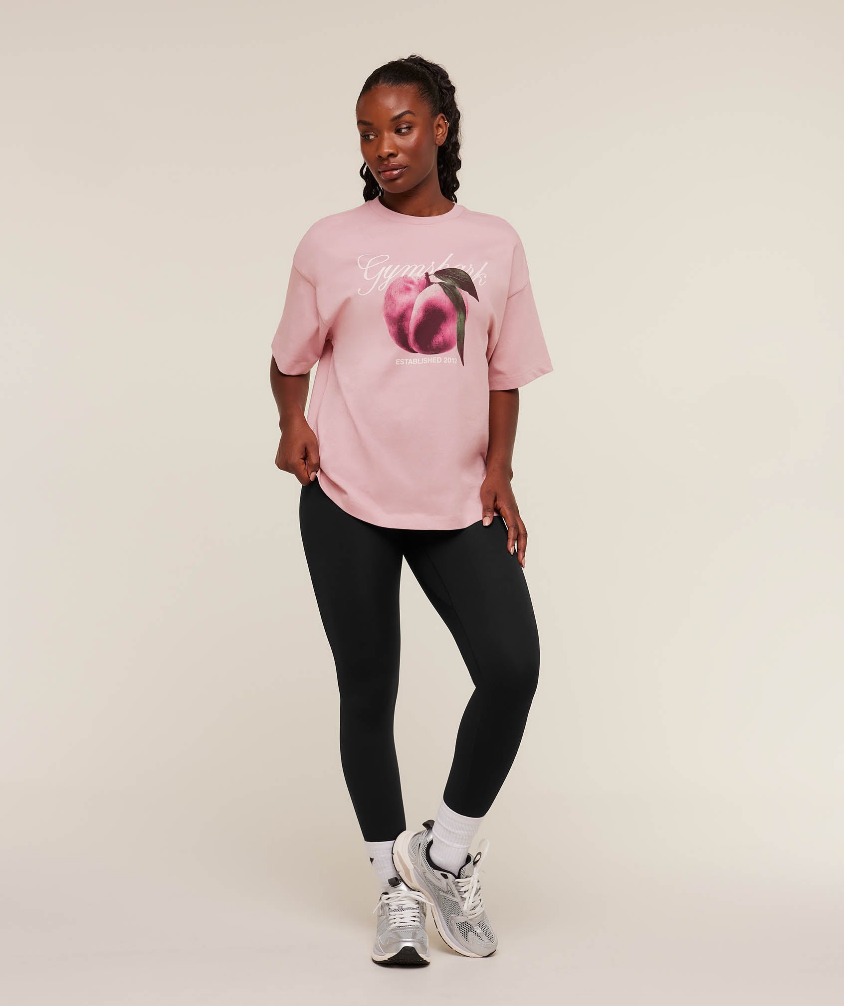 Gymshark Juicy Peach Short Sleeve T-Shirt 'Cloud Pink'