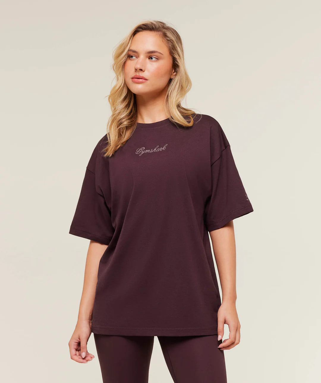 Gymshark All Seasons Graphic Short Sleeve T-Shirt - GS Cherry Purple