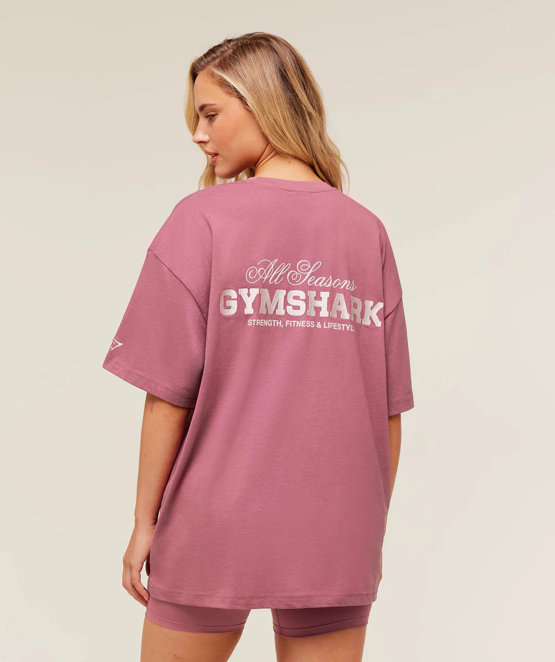 Gymshark All Seasons Graphic Short Sleeve T-Shirt - Reset Pink