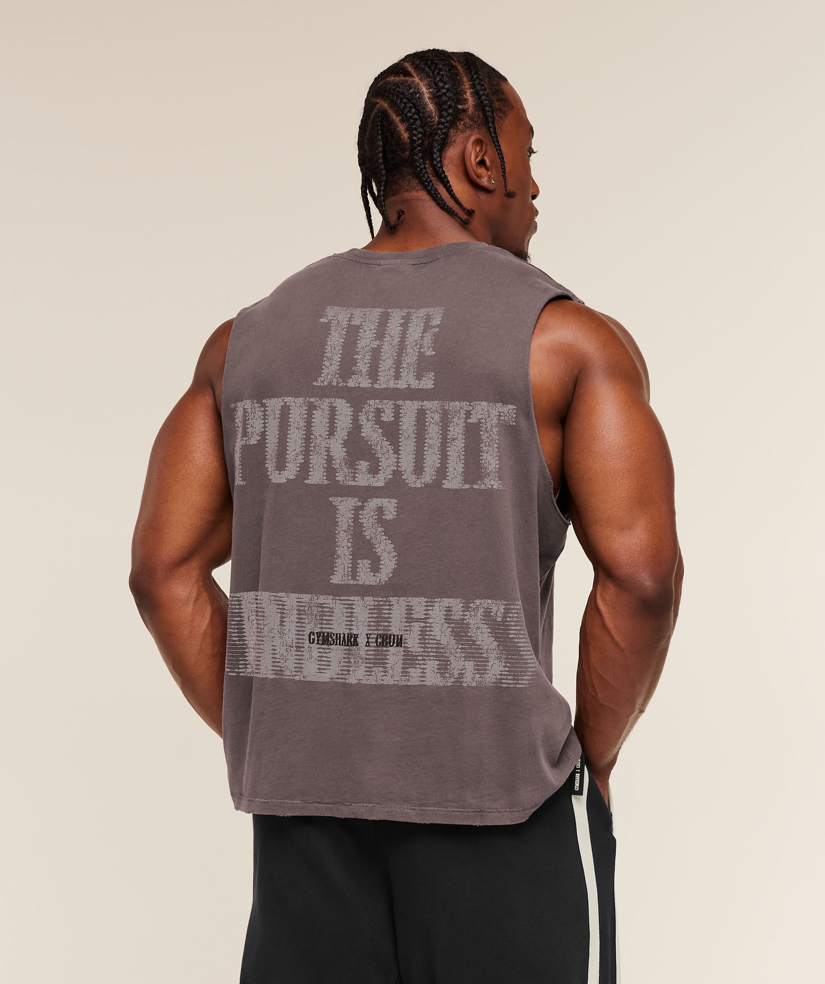 Gymshark x CBUM Washed Sleeveless T-Shirt 'Greyed Purple'