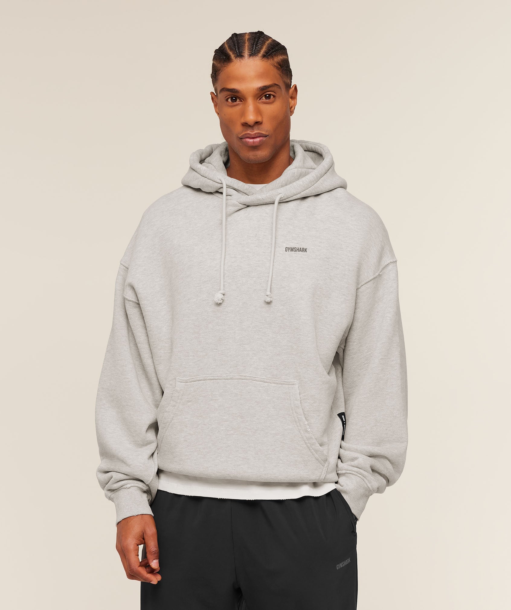 Gymshark x CBUM Washed Hoodie 'Bros Stone Grey Marl'