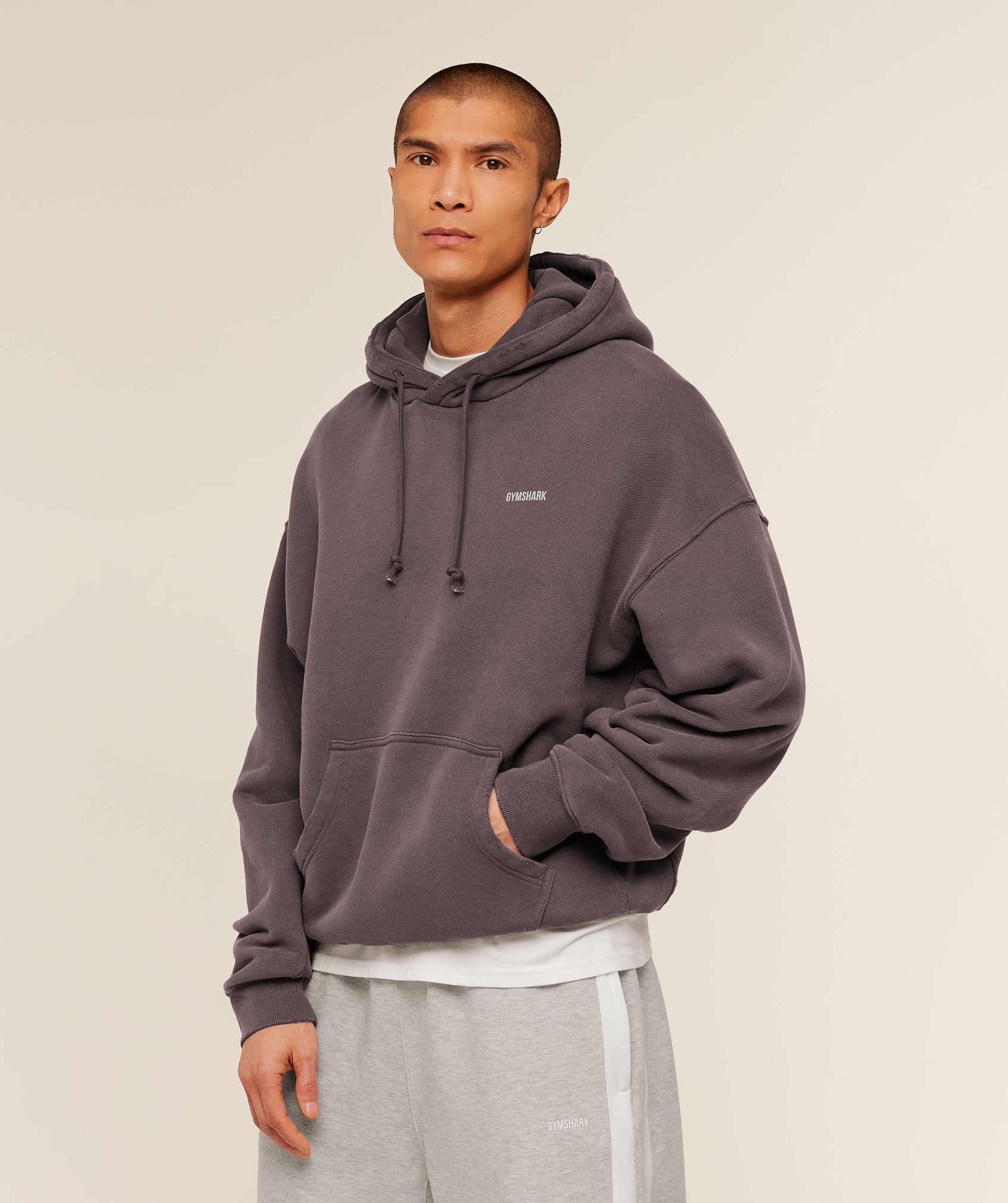 Gymshark x CBUM Washed Hoodie 'Greyed Purple'