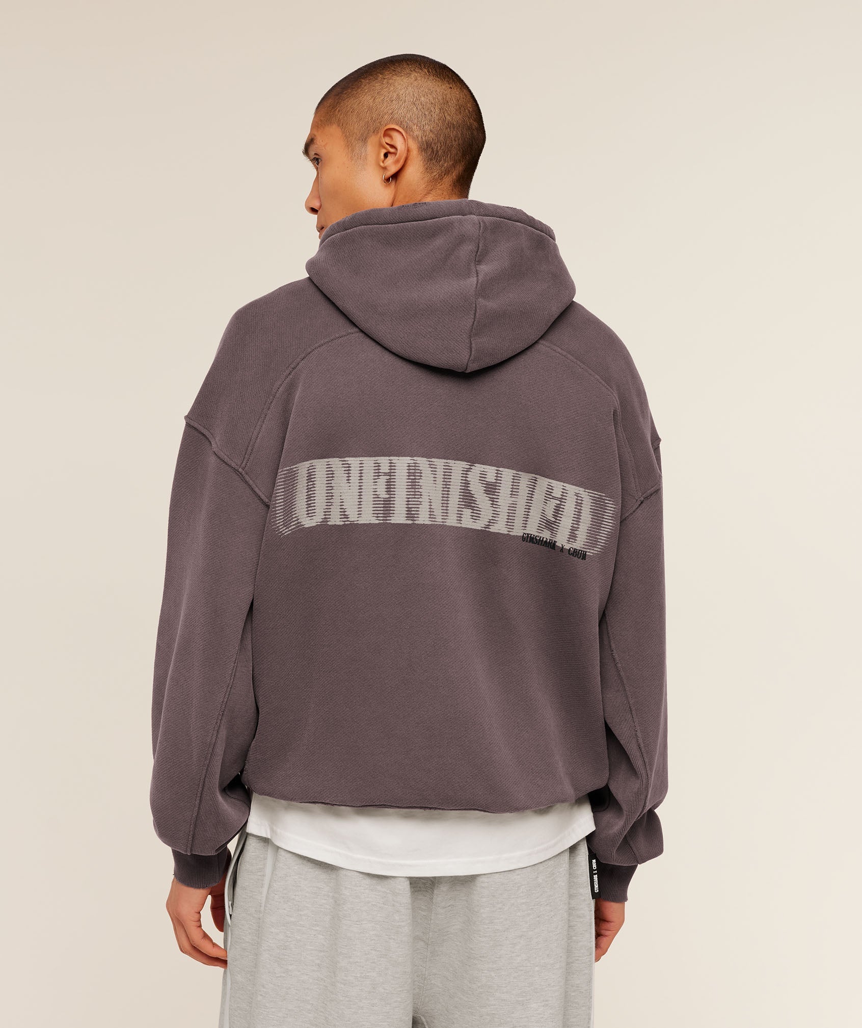 Gymshark x CBUM Washed Hoodie 'Greyed Purple'