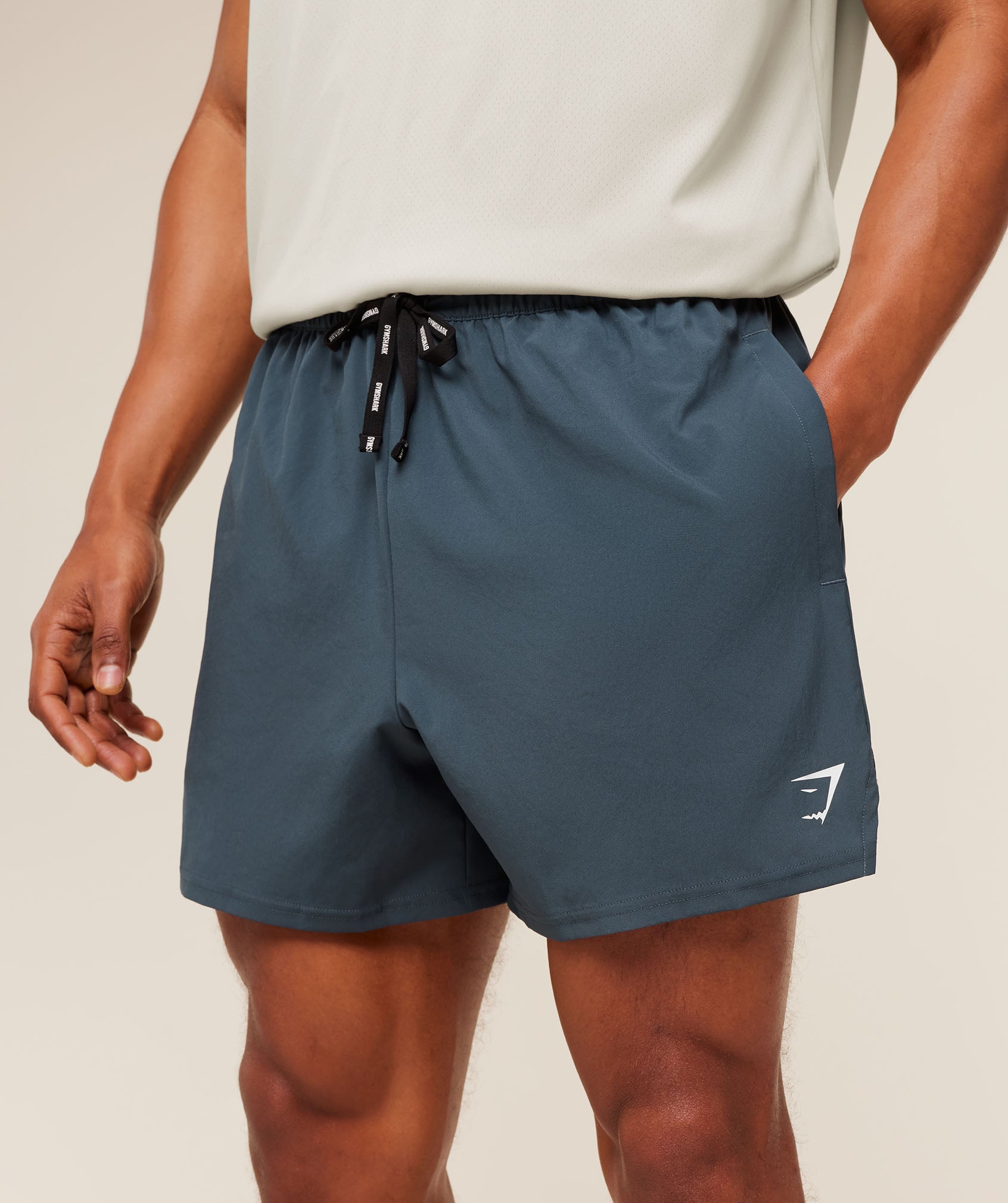 Gymshark Train 5" Shorts 'Stealth Blue'
