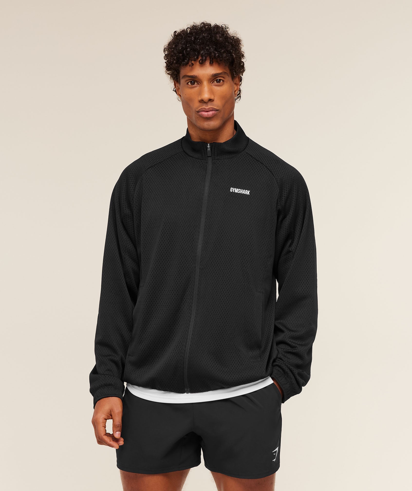 Gymshark Train Zip Through Jacket 'Black'