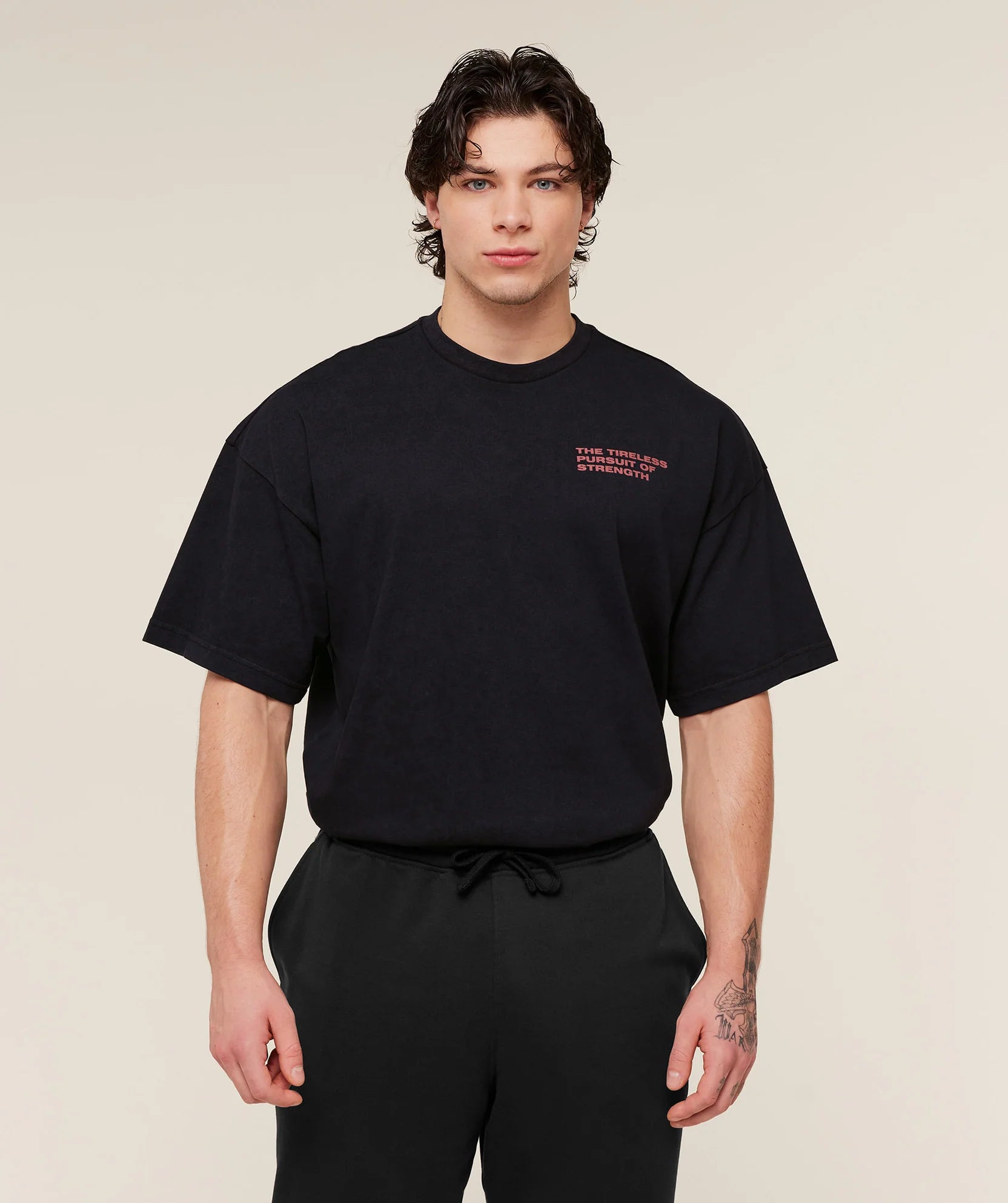 Gymshark Power x Frazetta Graphic T-Shirt 'Black/Rust Red'