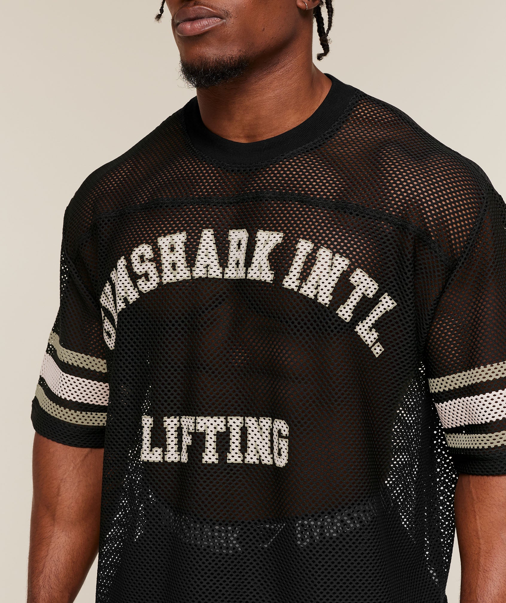 Gymshark Collective Mesh Contrast Jersey 'Black'