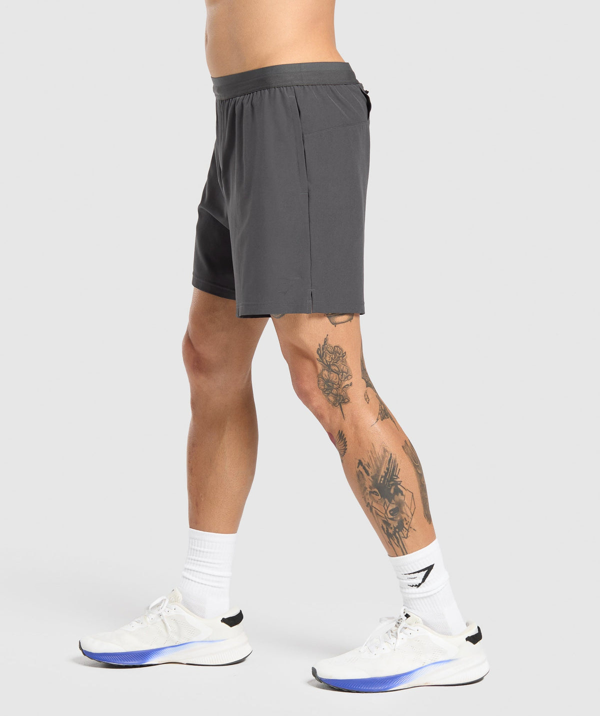 Gymshark Land to Water 6" Shorts 'Asphalt Grey'