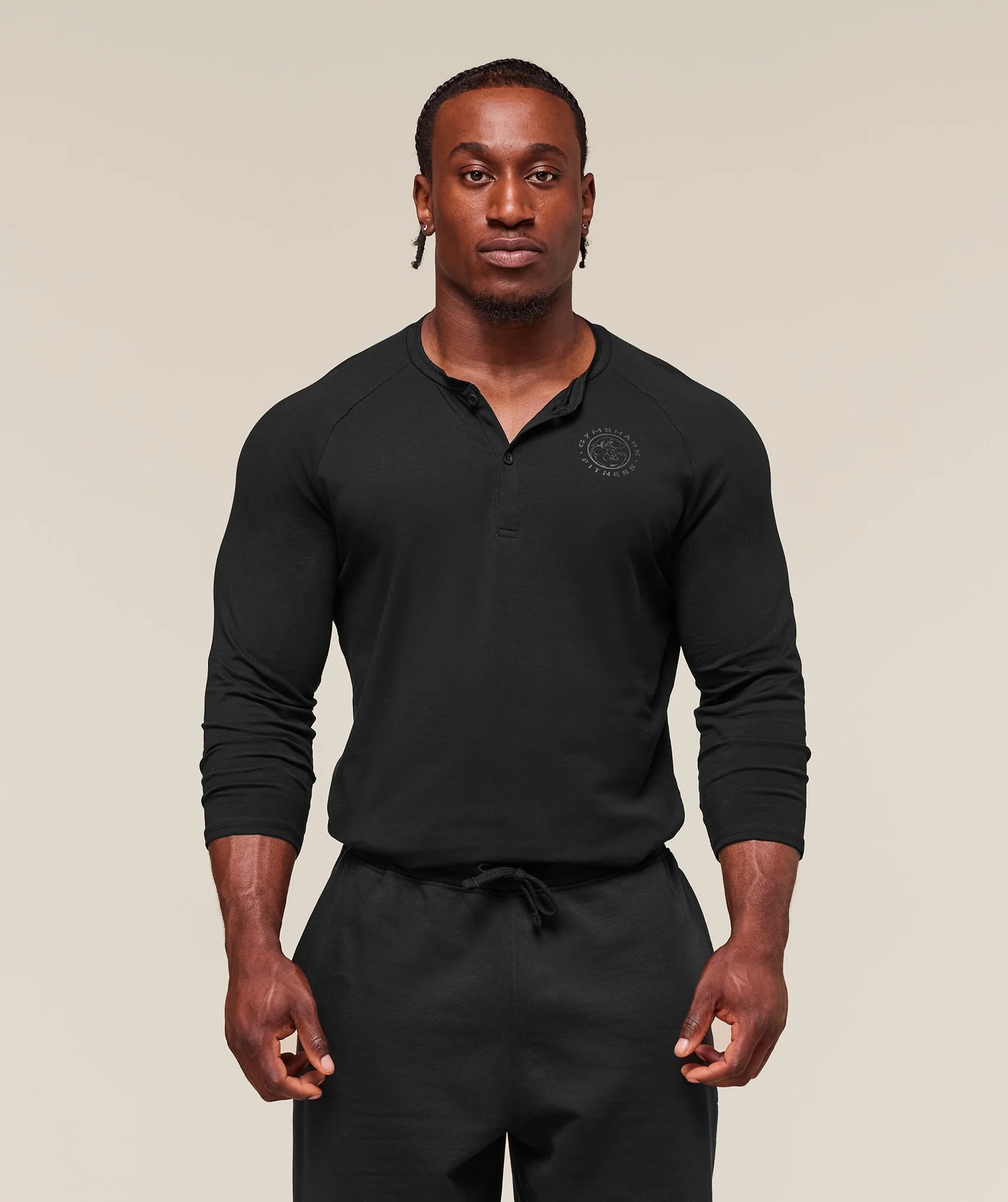 Gymshark Legacy Henley 'Black'