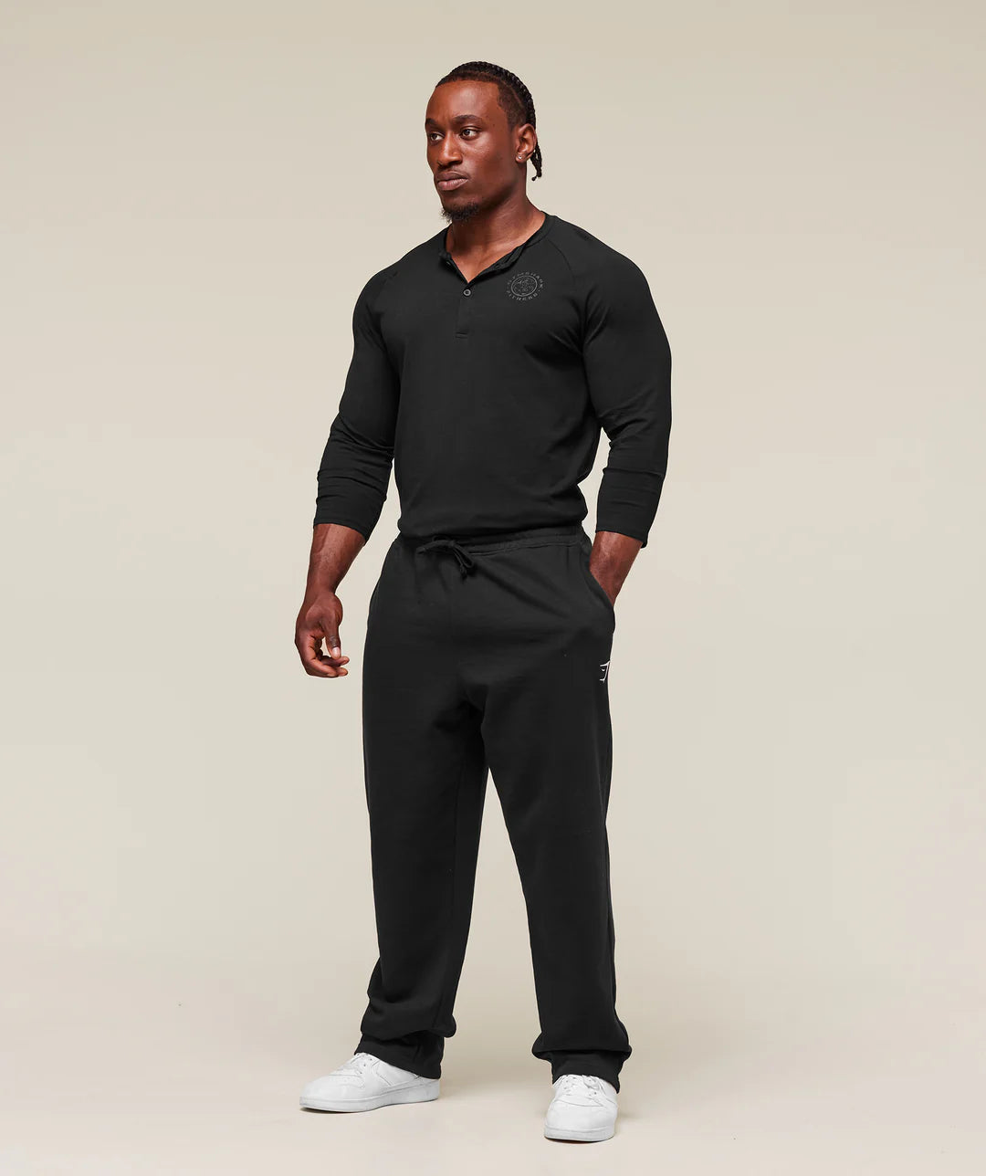 Gymshark Legacy Henley 'Black'