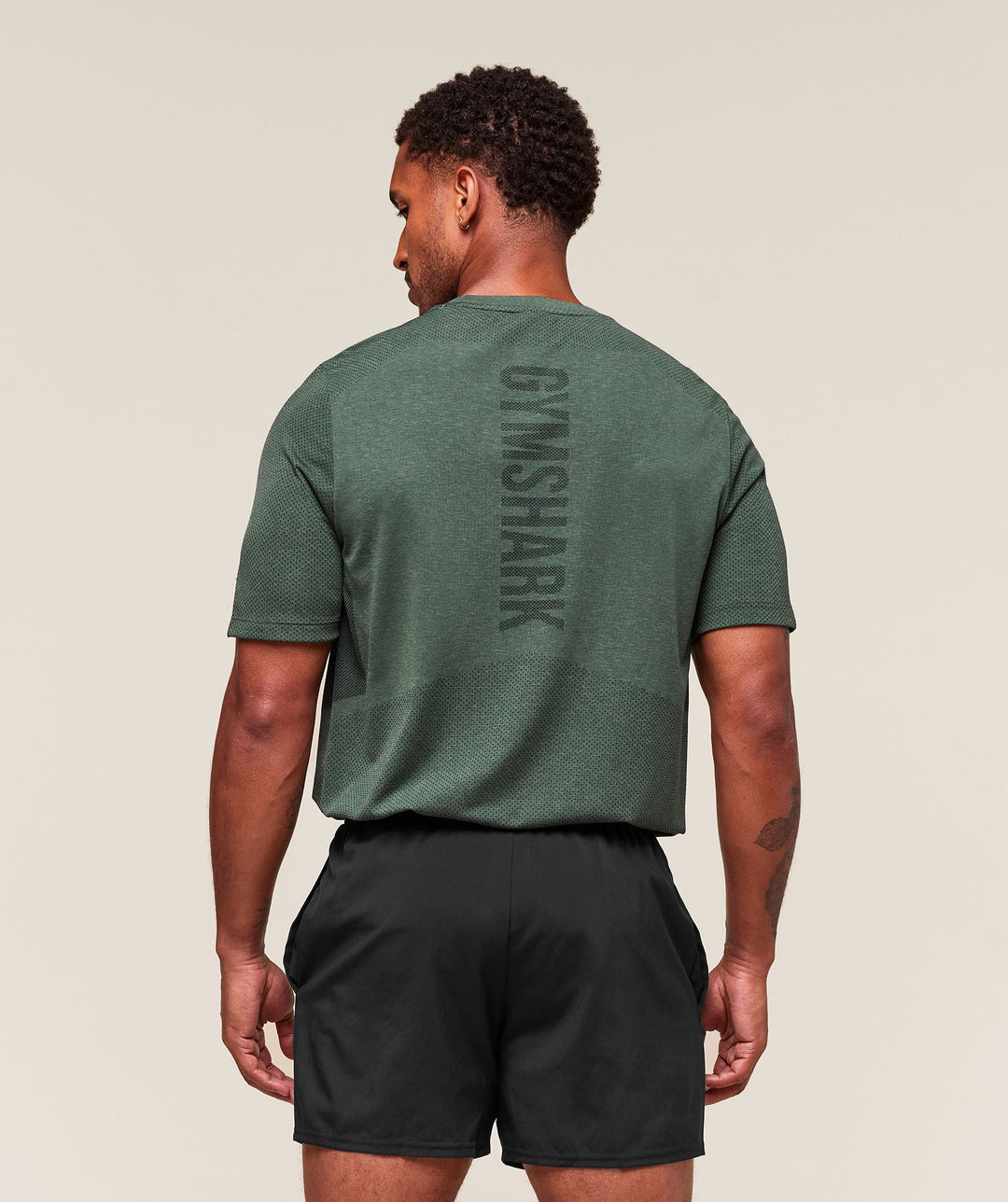 Gymshark Lightweight Seamless T-Shirt 'Chalk Green/Base Green'