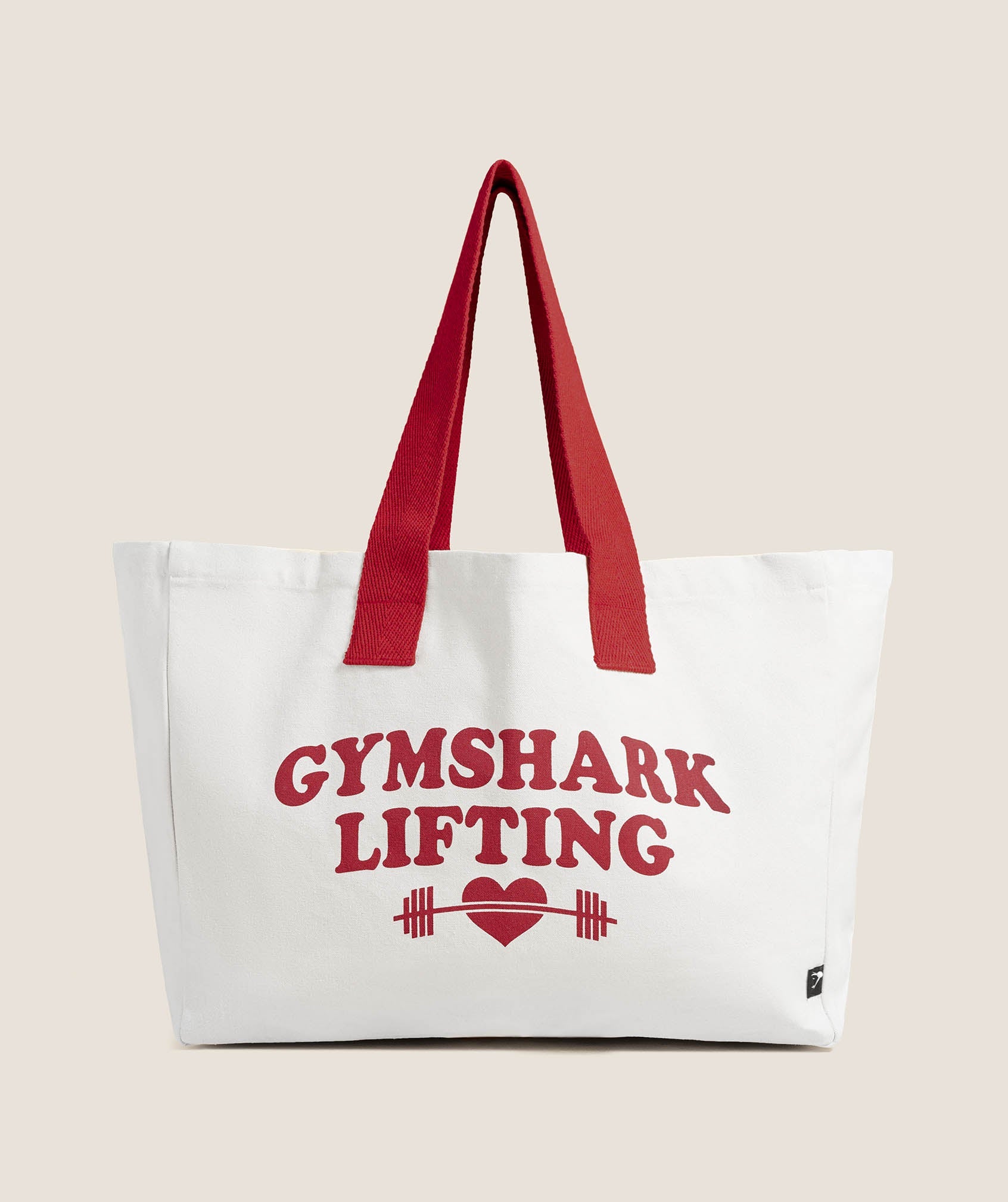 Gymshark Love Lifting Graphic Tote Bag 'Oat White'