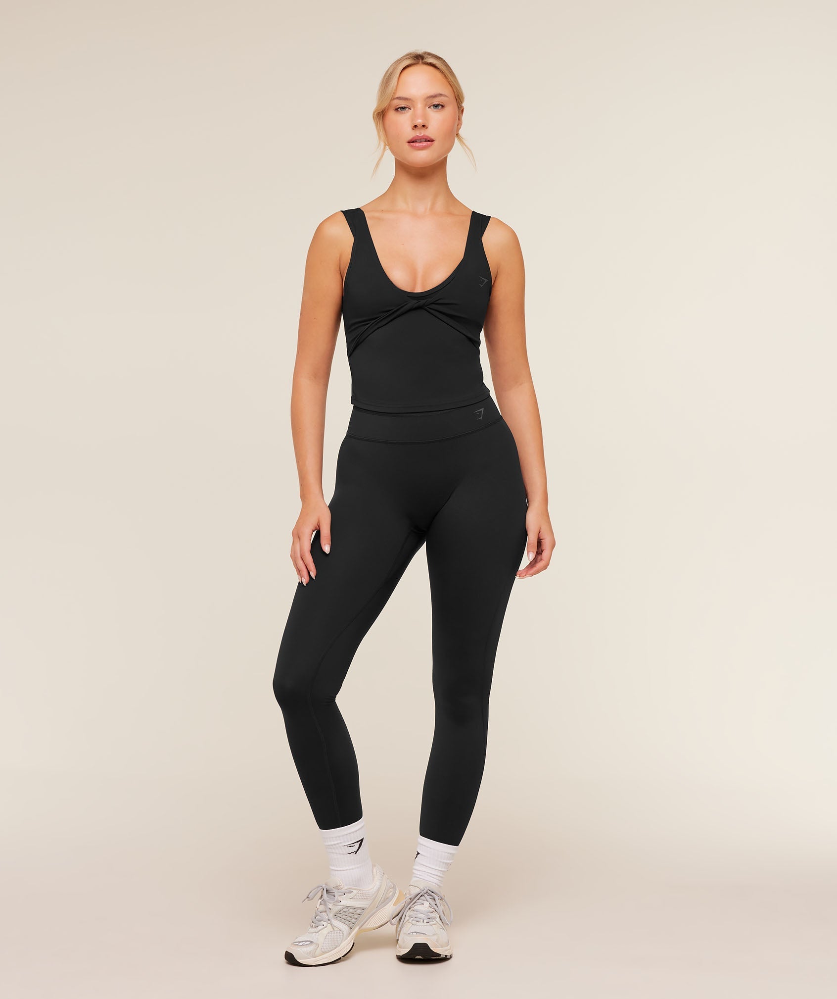 Gymshark Crossover Back Leggings 'Black'