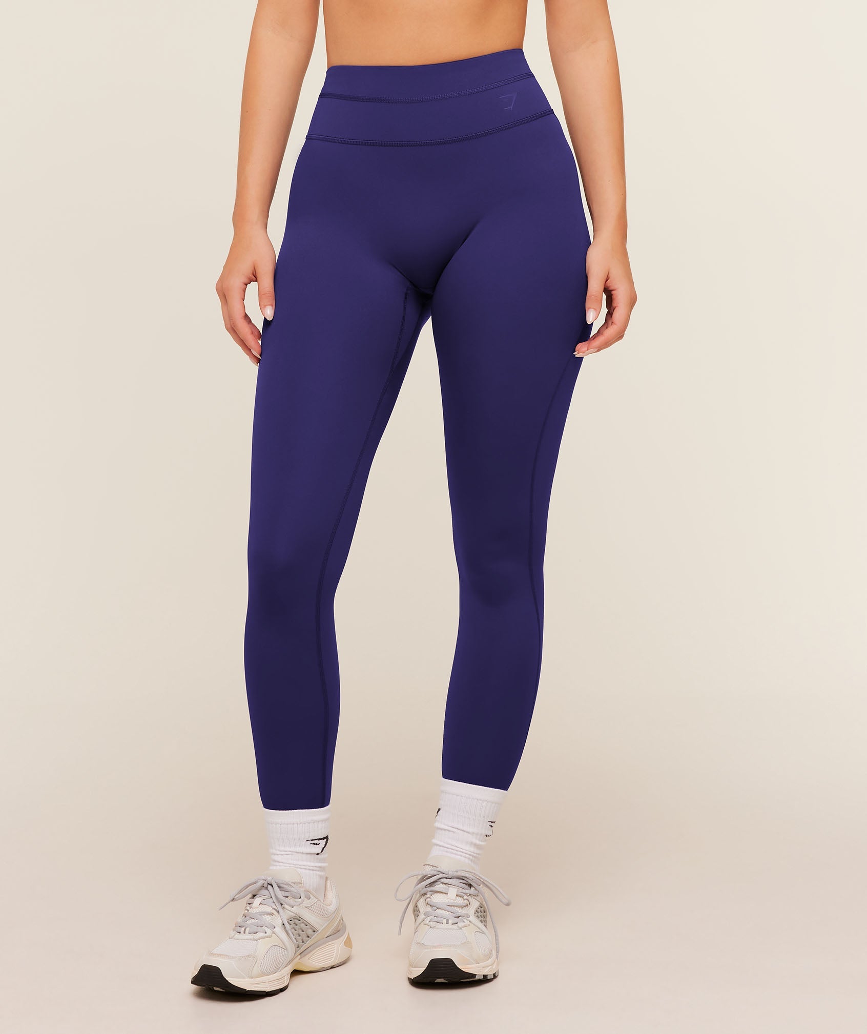 Gymshark Crossover Back Leggings 'Indigo Purple'
