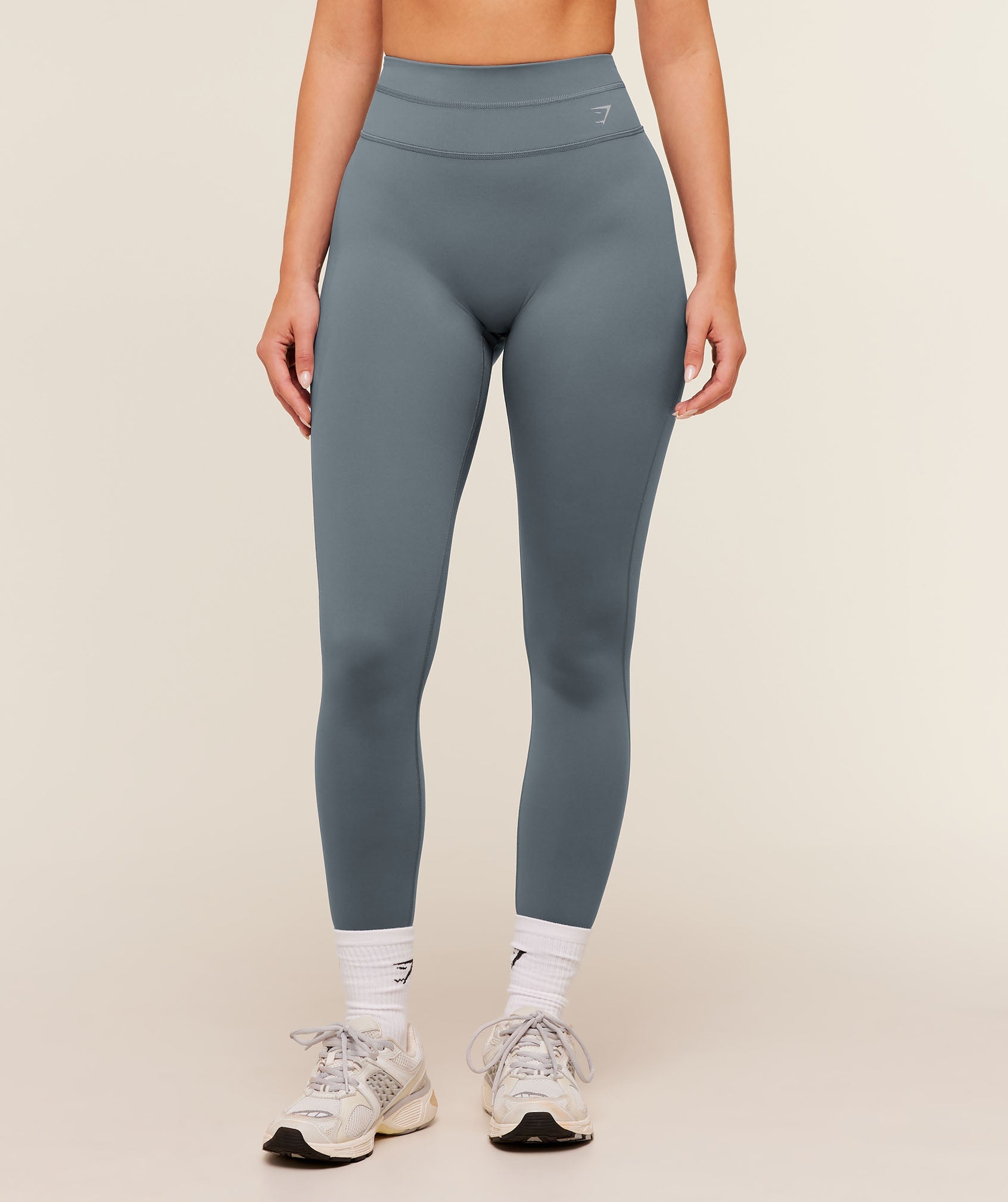 Gymshark Crossover Back Leggings 'Iron Blue'