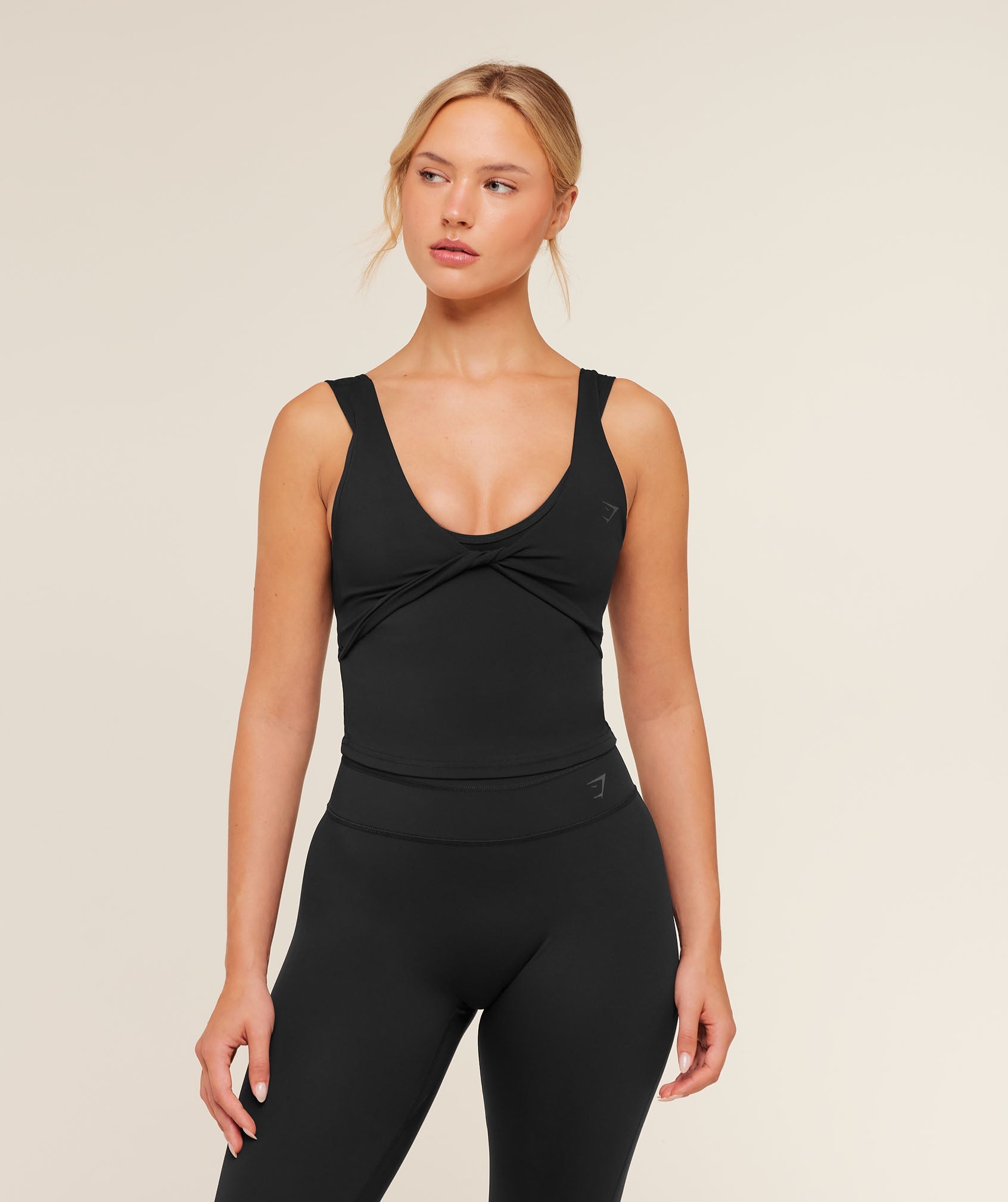 Gymshark Crossover Back Tank 'Black'