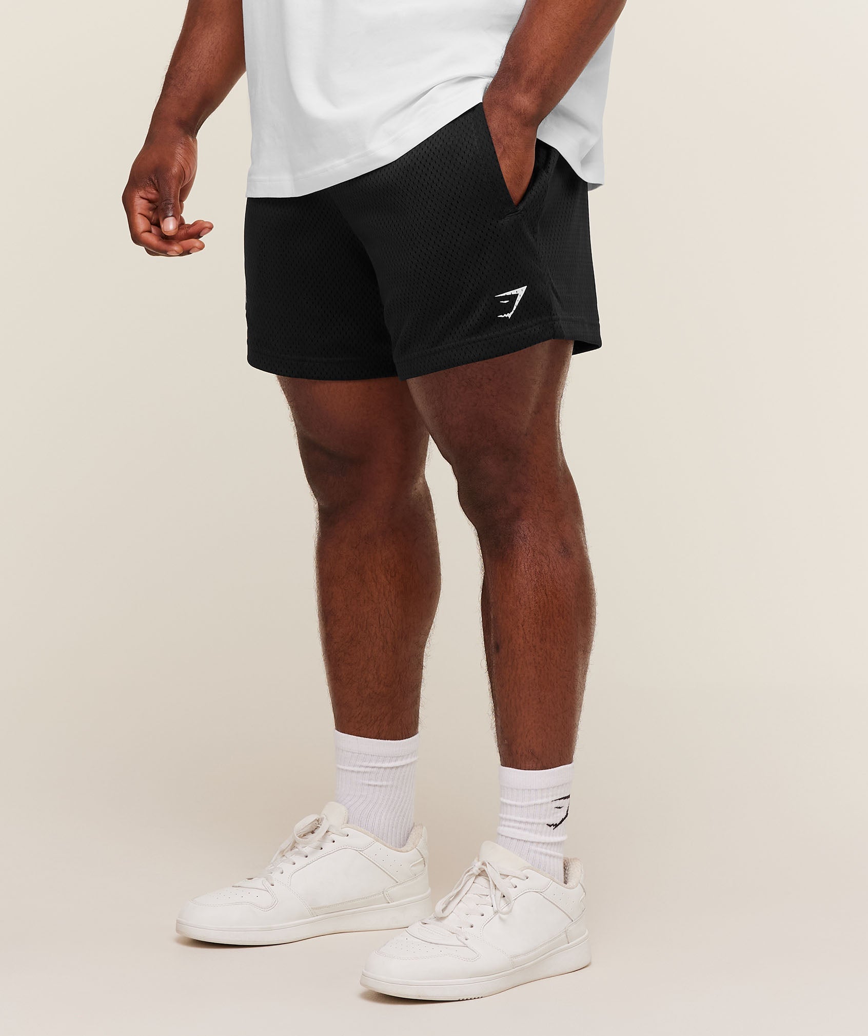 Gymshark Lifting Mesh 5" Shorts 'Black'