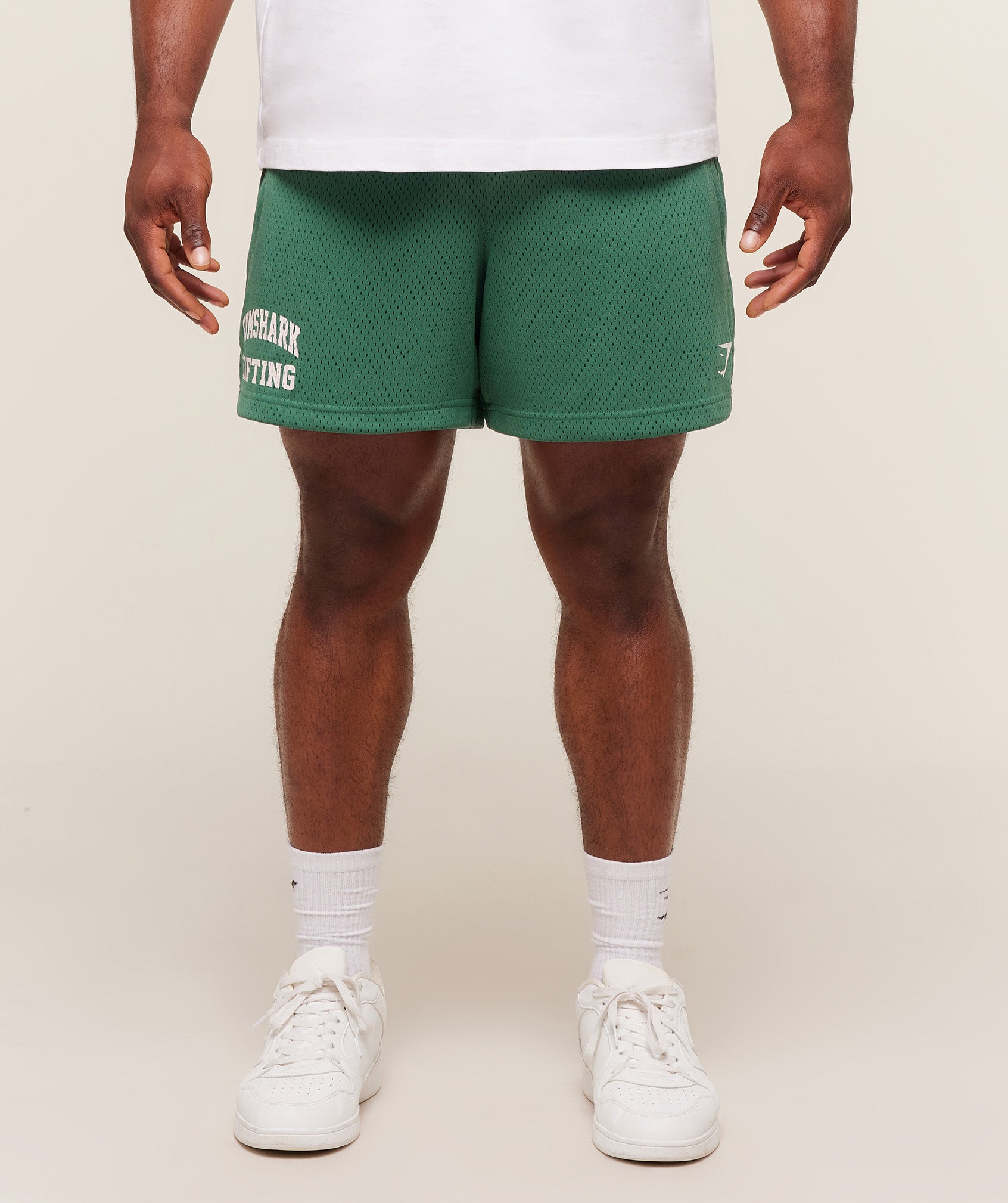 Gymshark Lifting Mesh 5" Shorts 'Lift Green'