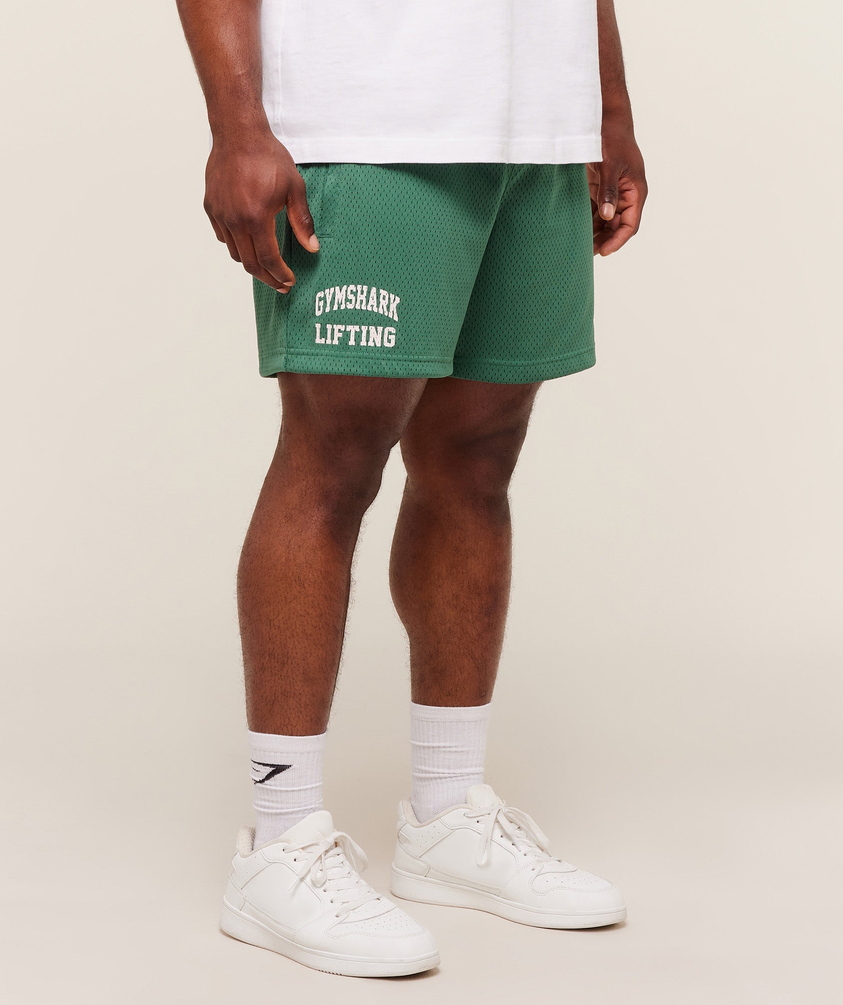 Gymshark Lifting Mesh 5" Shorts 'Lift Green'