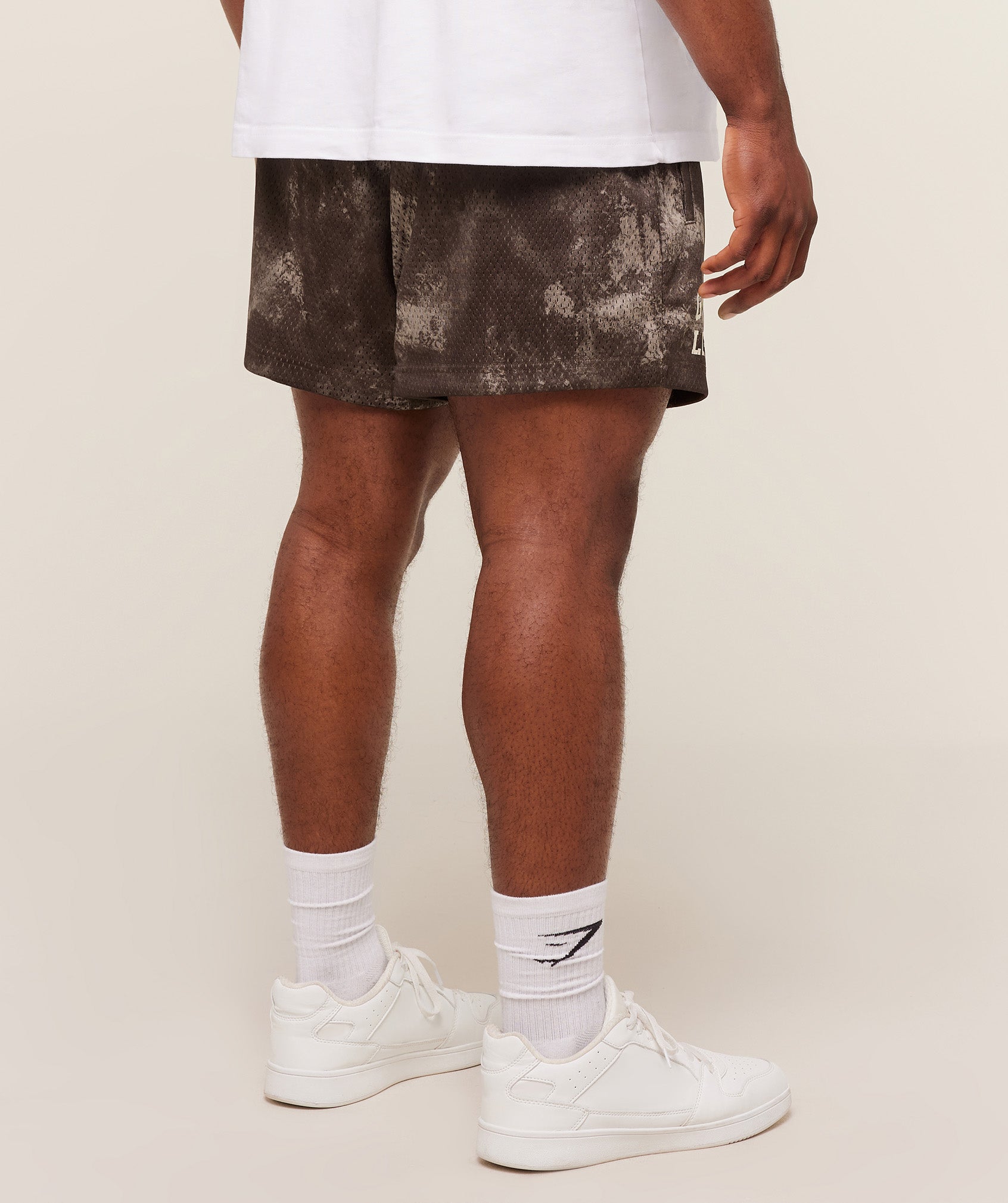 Gymshark Lifting Mesh 5" Shorts 'Lifestyle Brown'