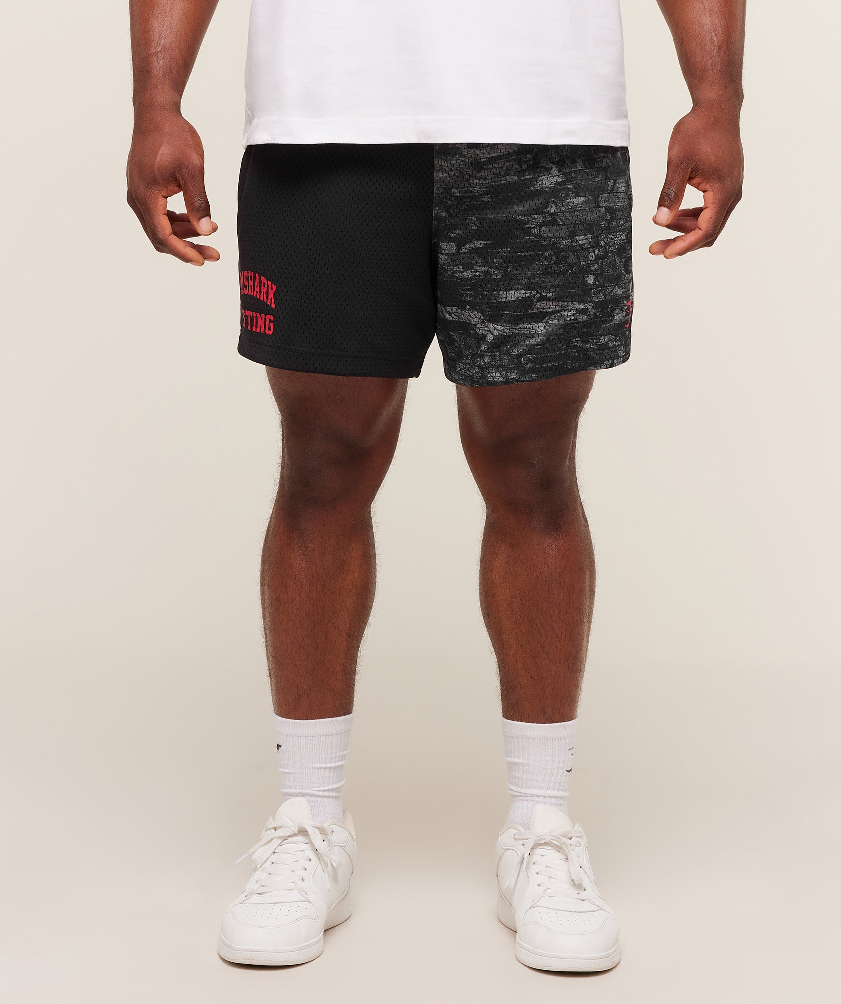 Gymshark Lifting Mesh 5" Shorts 'Ash Grey'