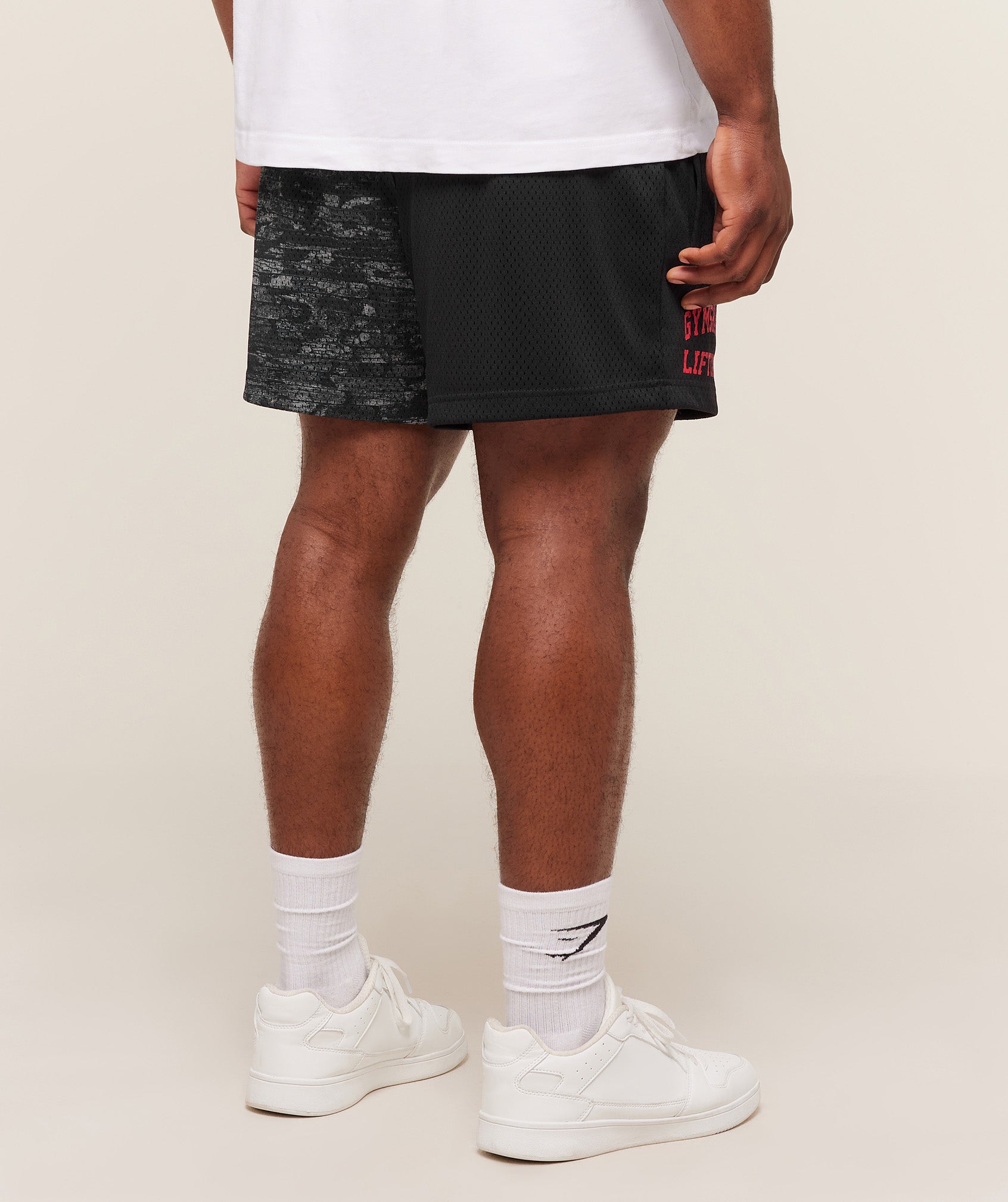 Gymshark Lifting Mesh 5" Shorts 'Ash Grey'