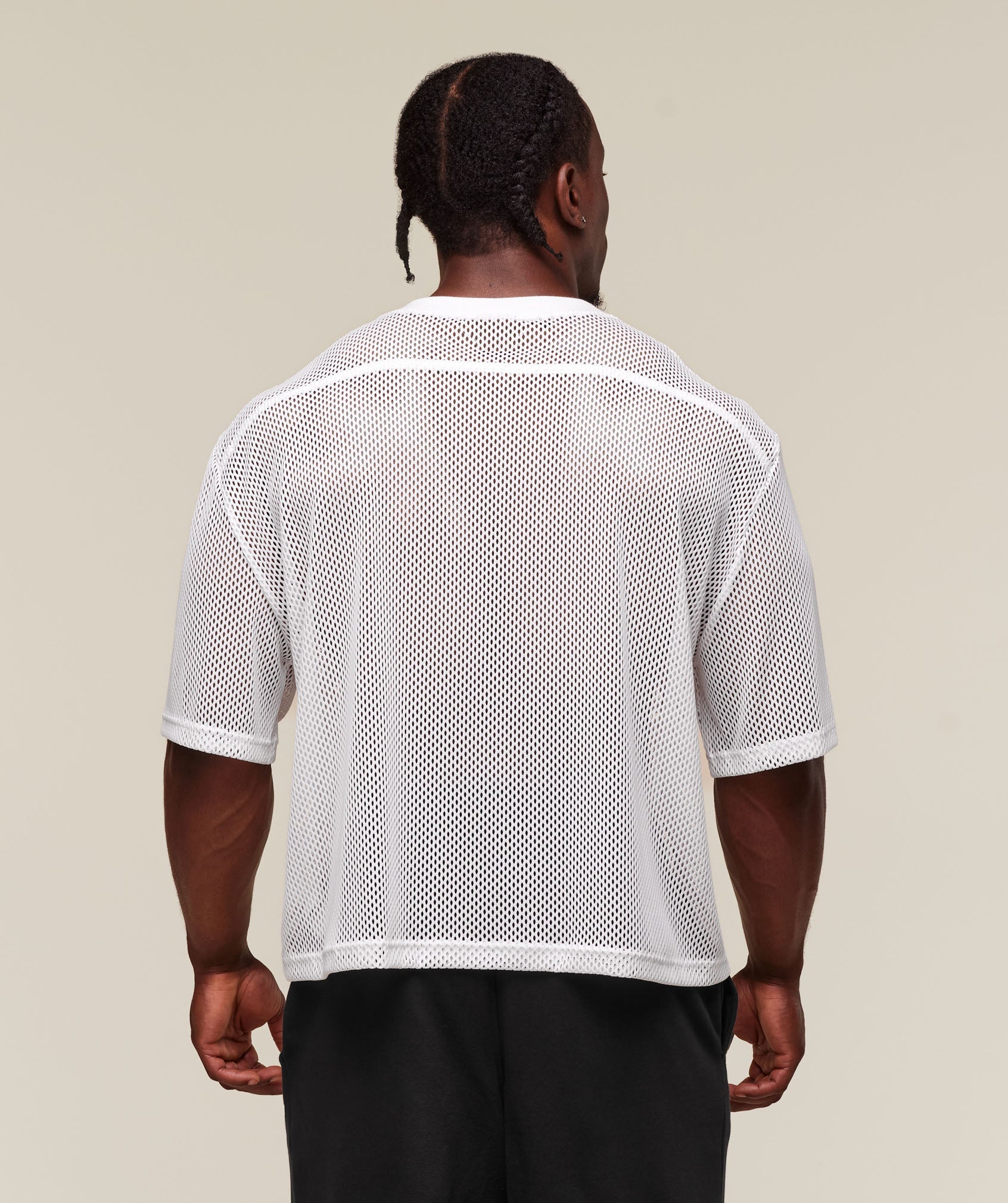 Gymshark Mesh Oversized T-Shirt 'White'