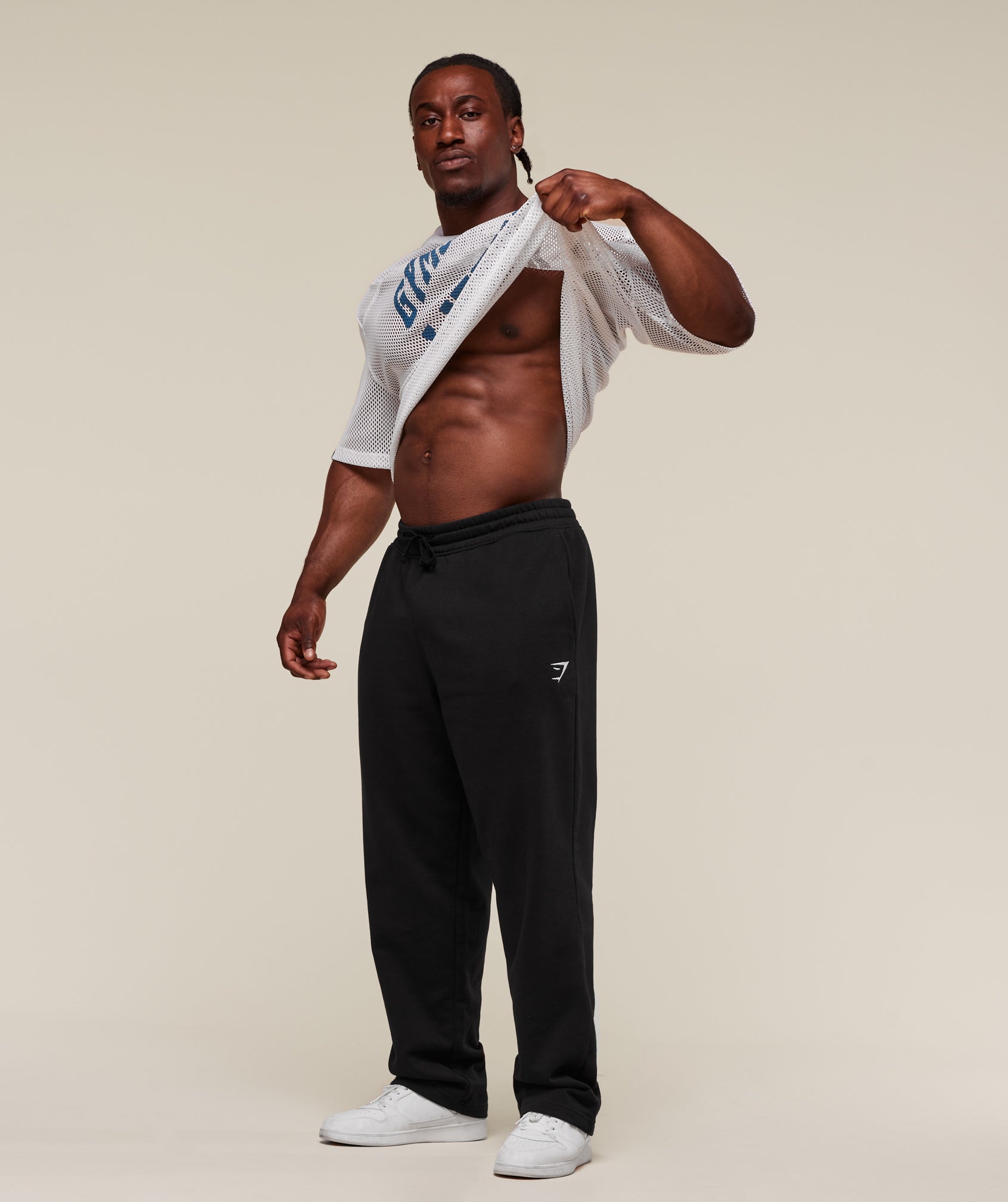 Gymshark Mesh Oversized T-Shirt 'White'