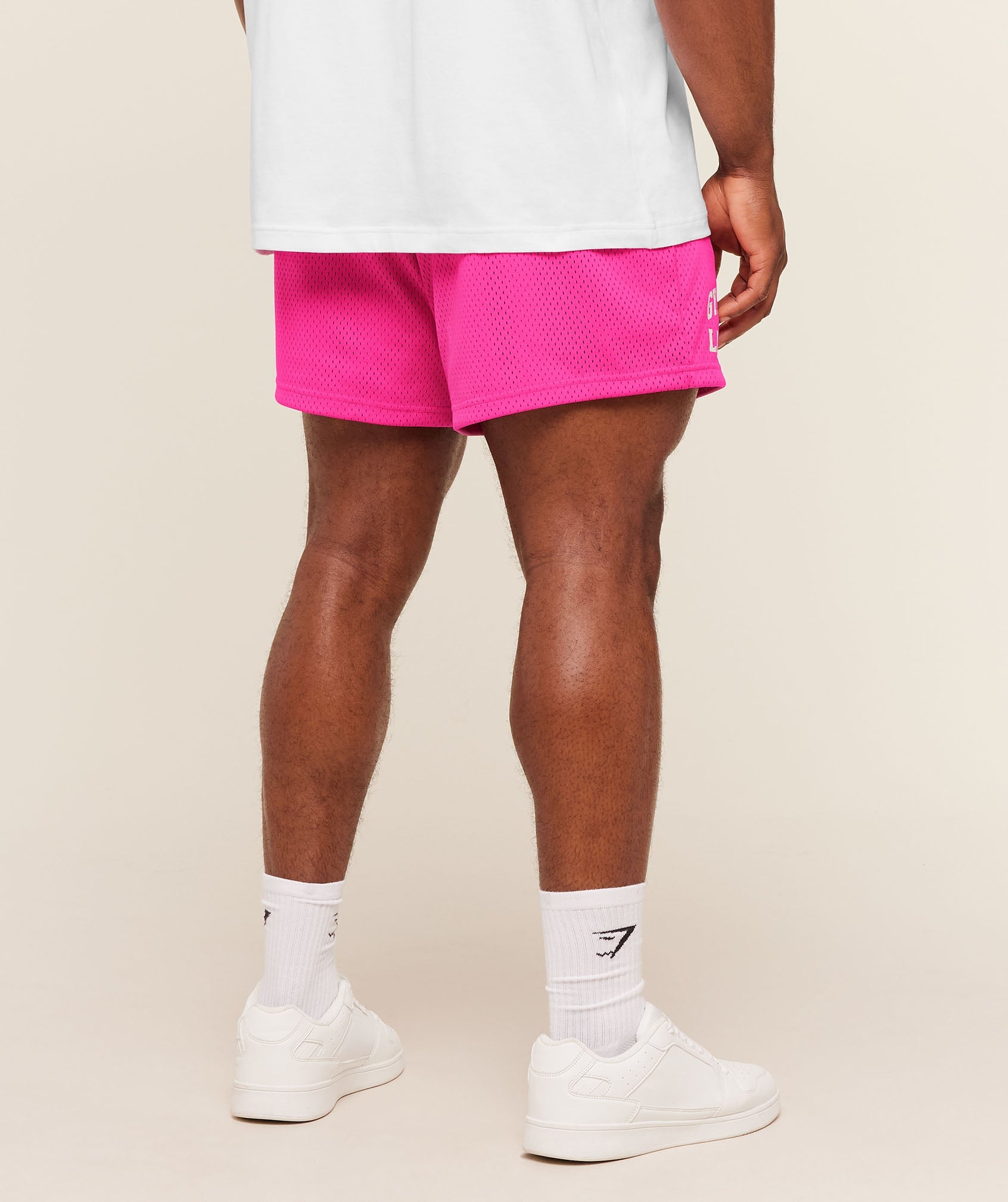 Gymshark Lifting Mesh 5" Shorts 'Super-Set Pink'