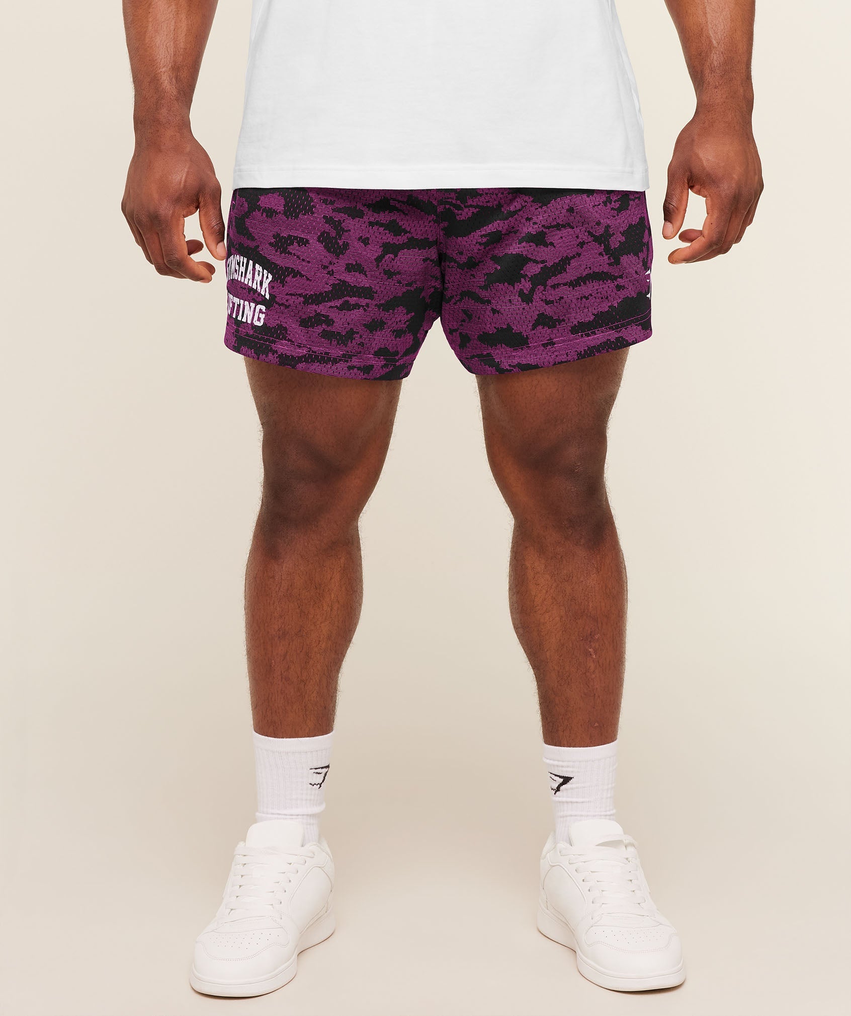 Gymshark Lifting Mesh 5" Shorts 'Super-Set Pink'