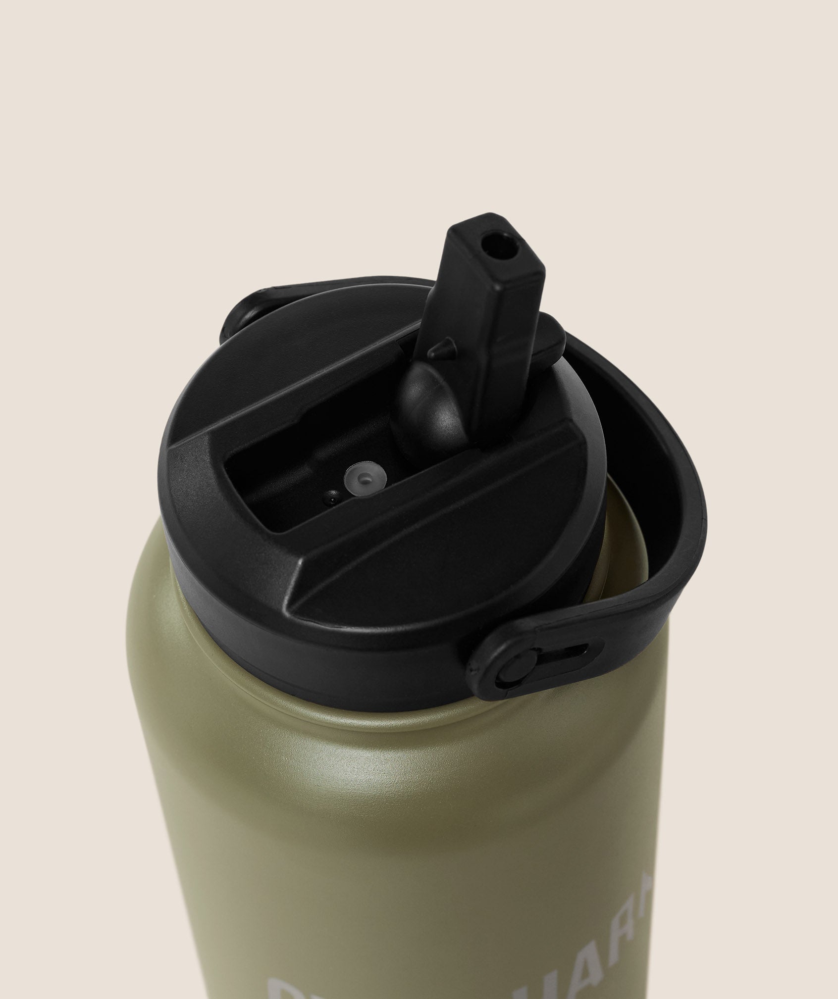 Gymshark Metal Insulated Straw Bottle 1L 'GS Grounded Green'