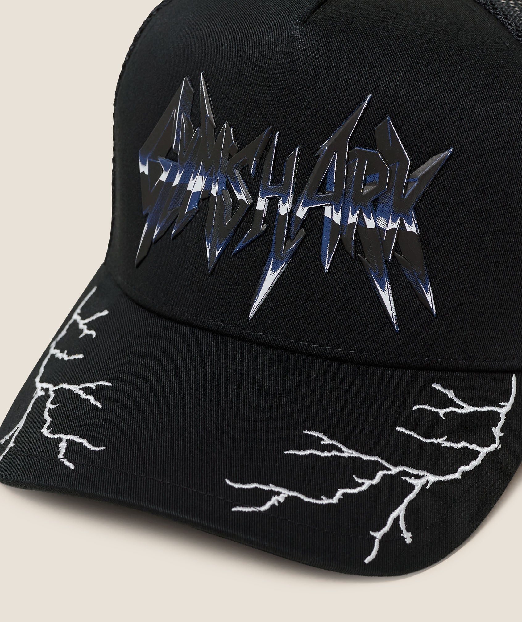 Gymshark Lightning Graphic Trucker Cap 'GS Black'