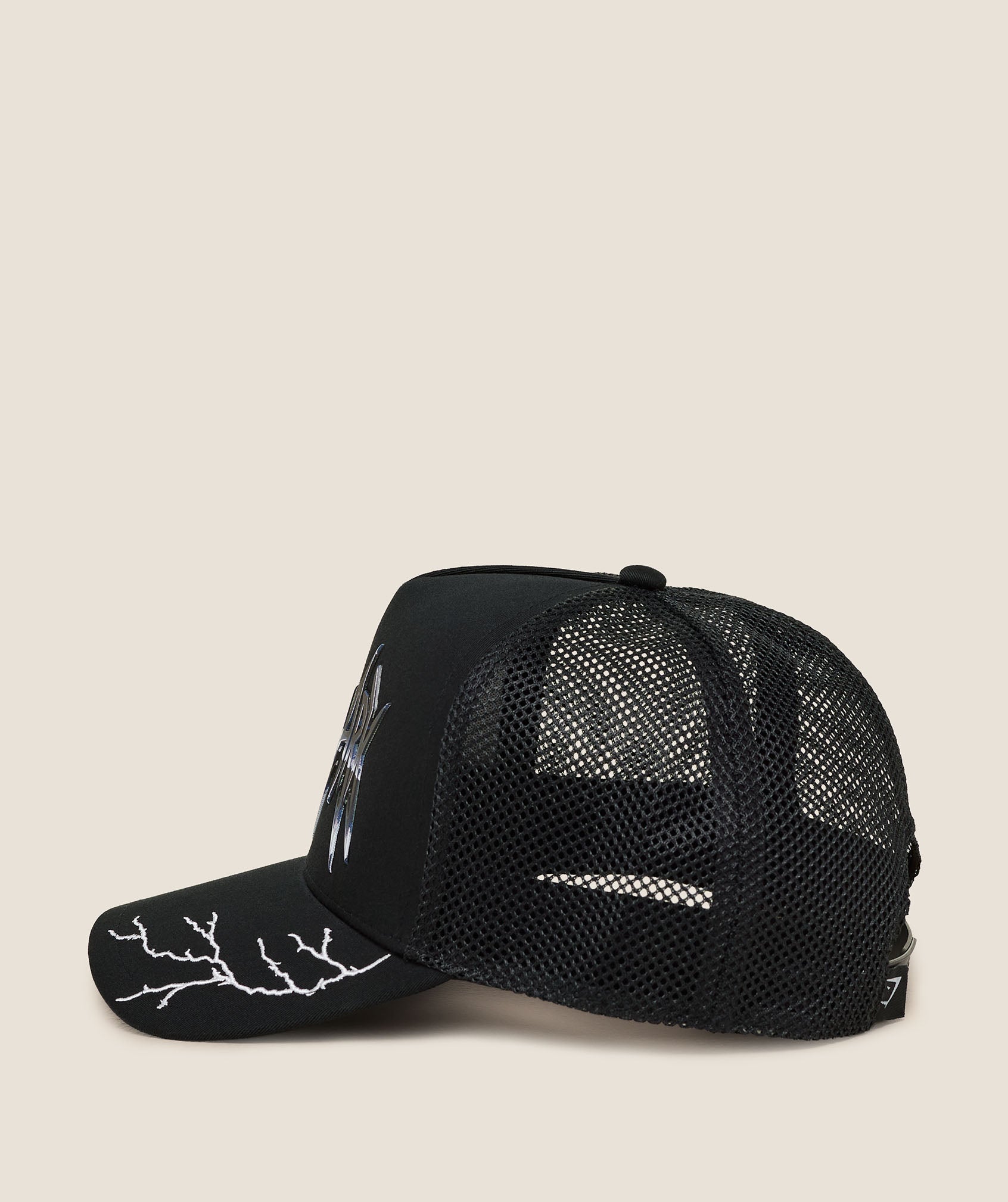 Gymshark Lightning Graphic Trucker Cap 'GS Black'