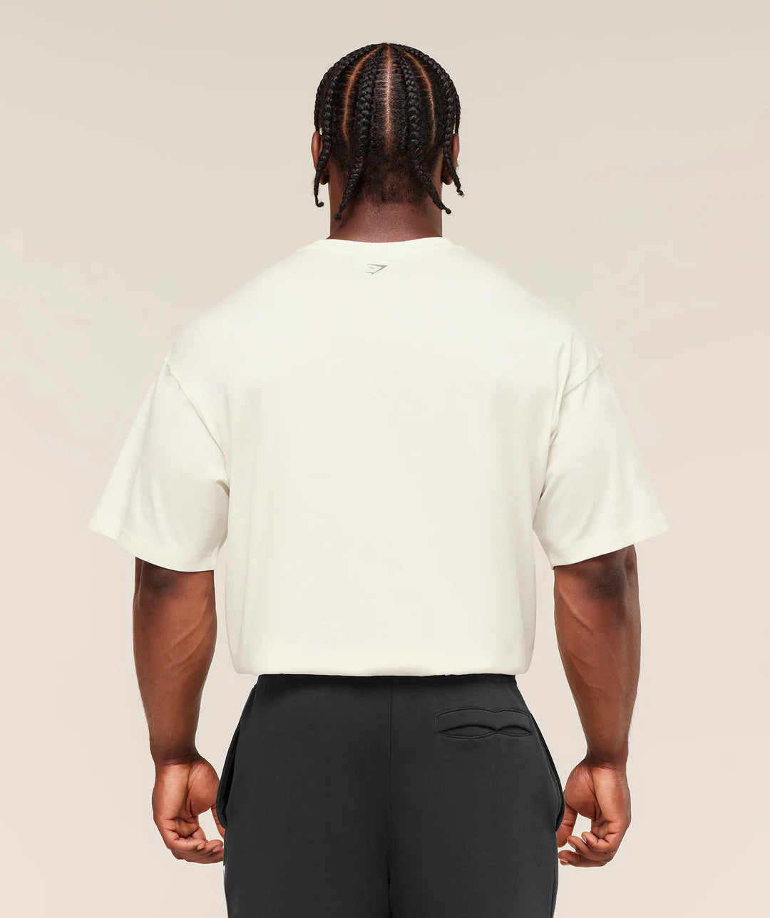 Gymshark Olde English T-Shirt 'Soft White'