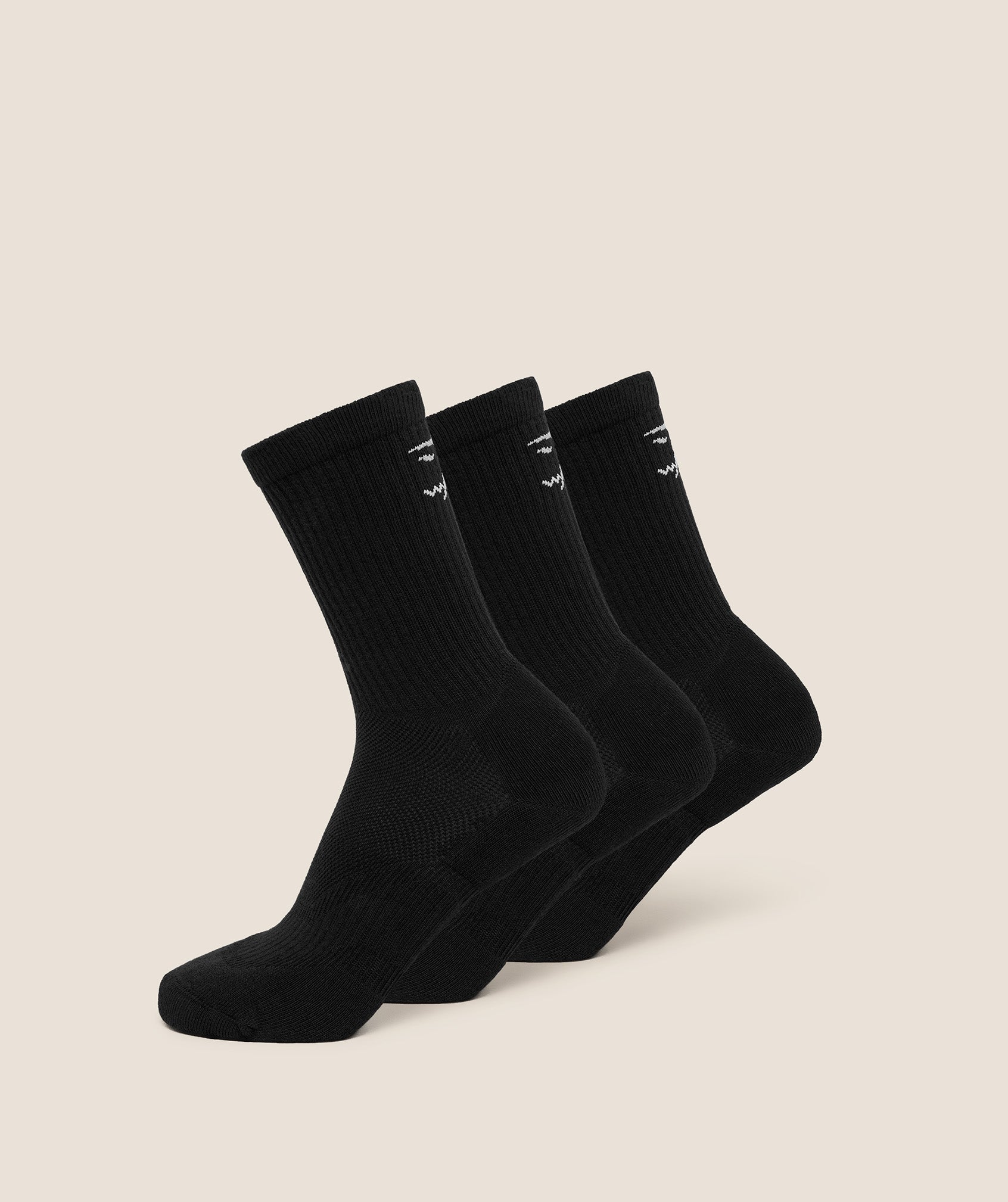 Gymshark Performance Crew Socks 3pk 'GS Black'