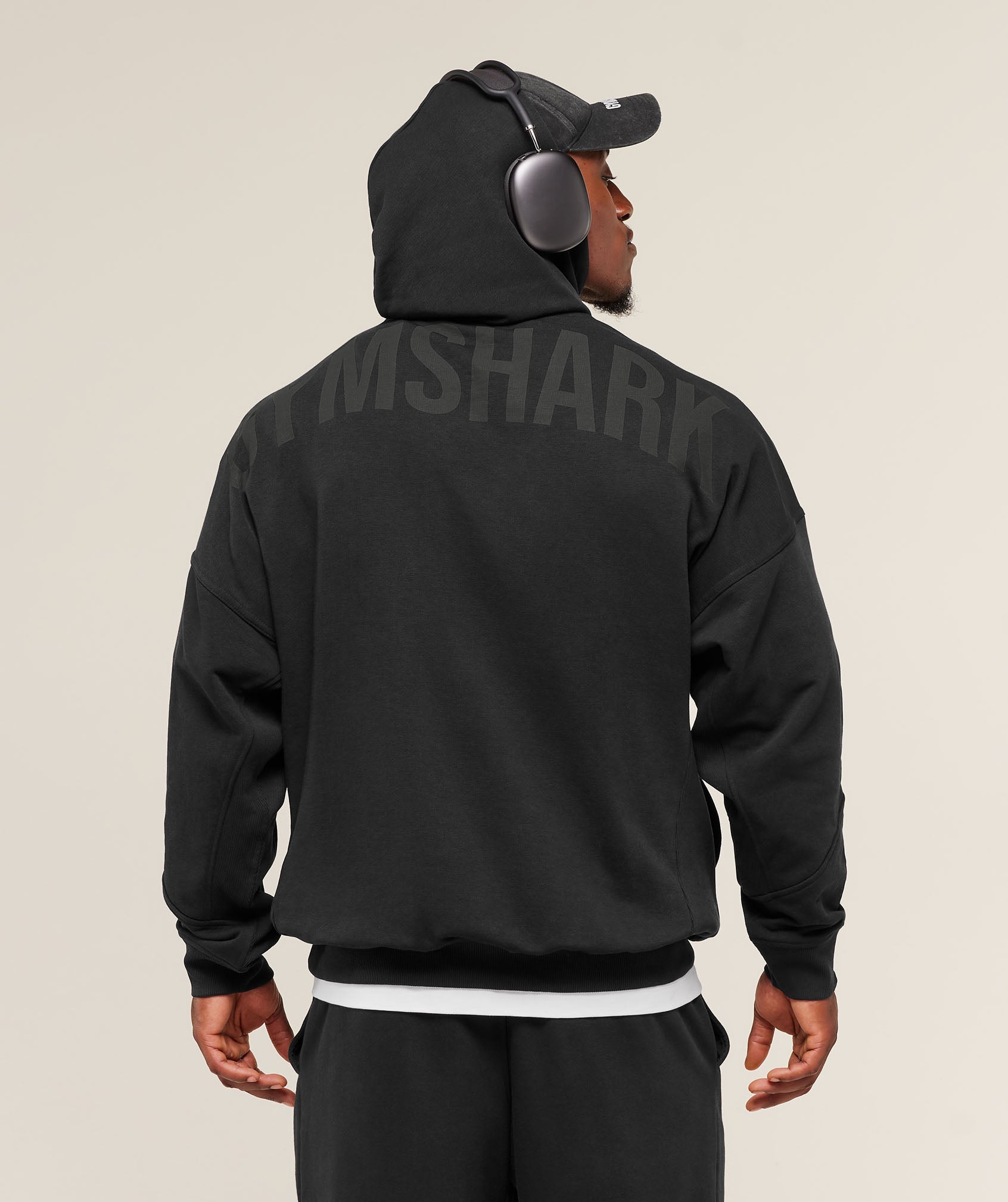 Gymshark Power Hoodie 'Black Asphalt Grey'