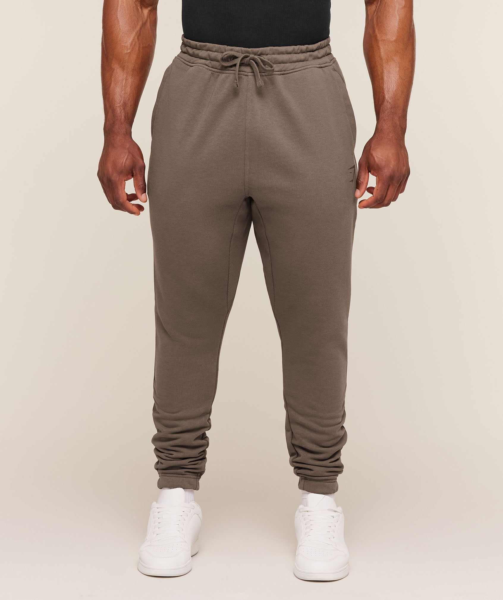 Gymshark Power Wordmark Joggers 'Soft Brown'