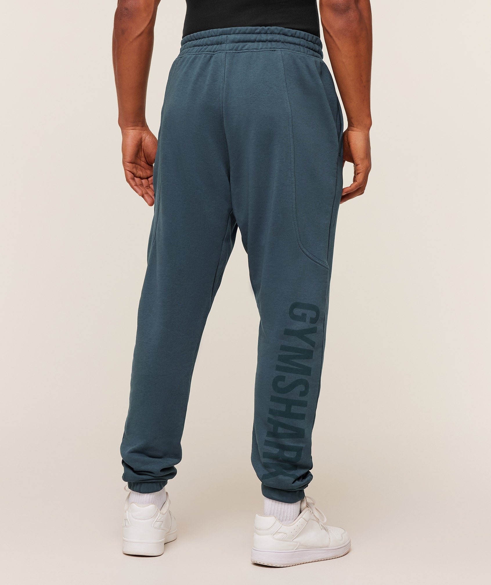 Gymshark Power Wordmark Joggers 'GS Stealth Blue'