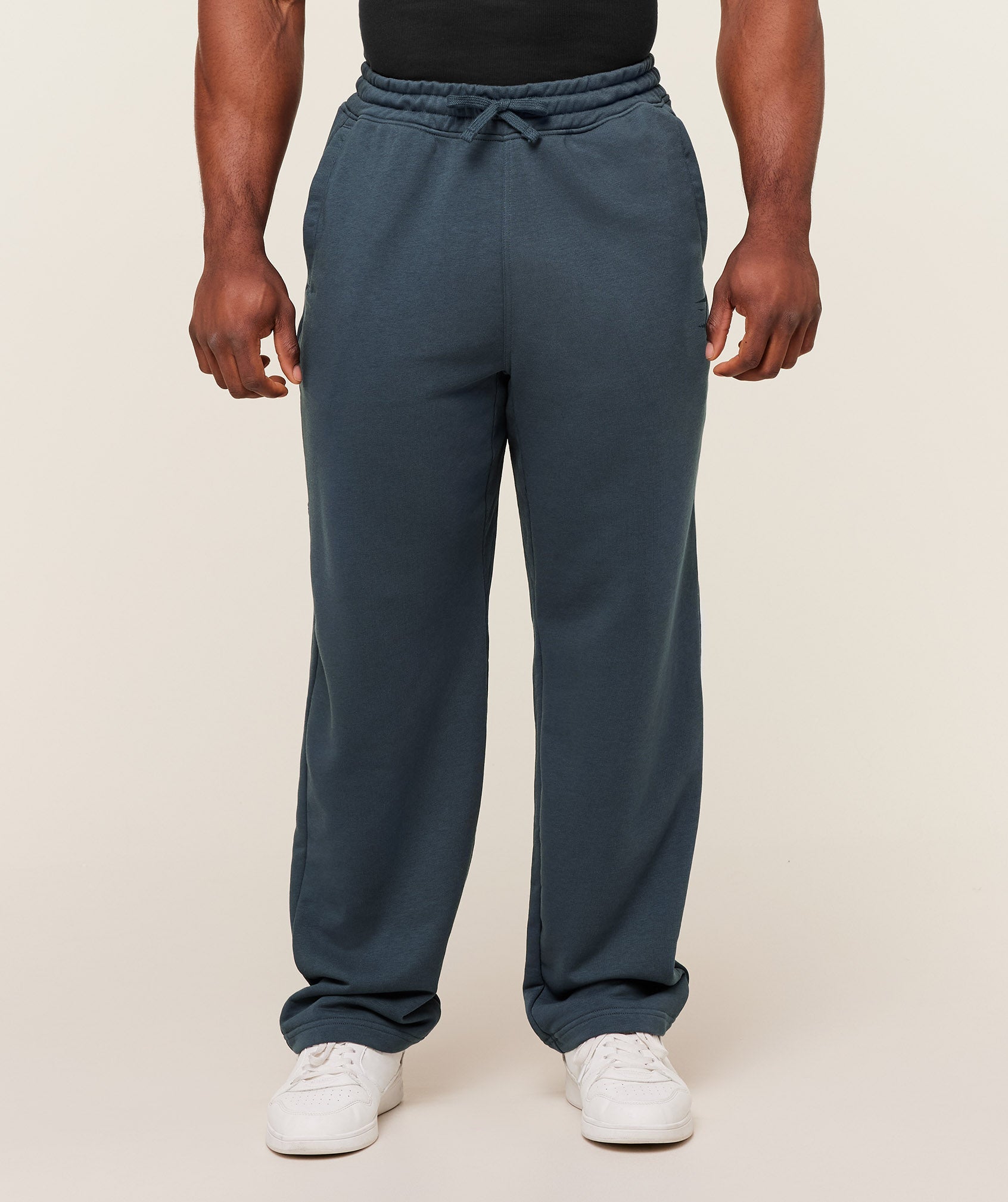 Gymshark Power Straight Leg Pants 'GS Stealth Blue GS Deep Petrol Blue'