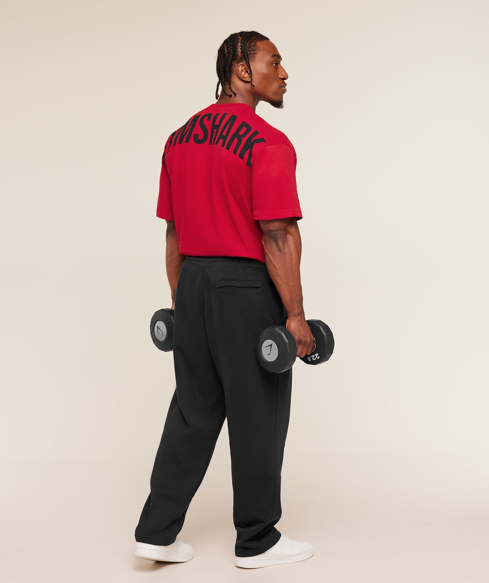 Gymshark Power T-Shirt 'Black Conditioning Red'
