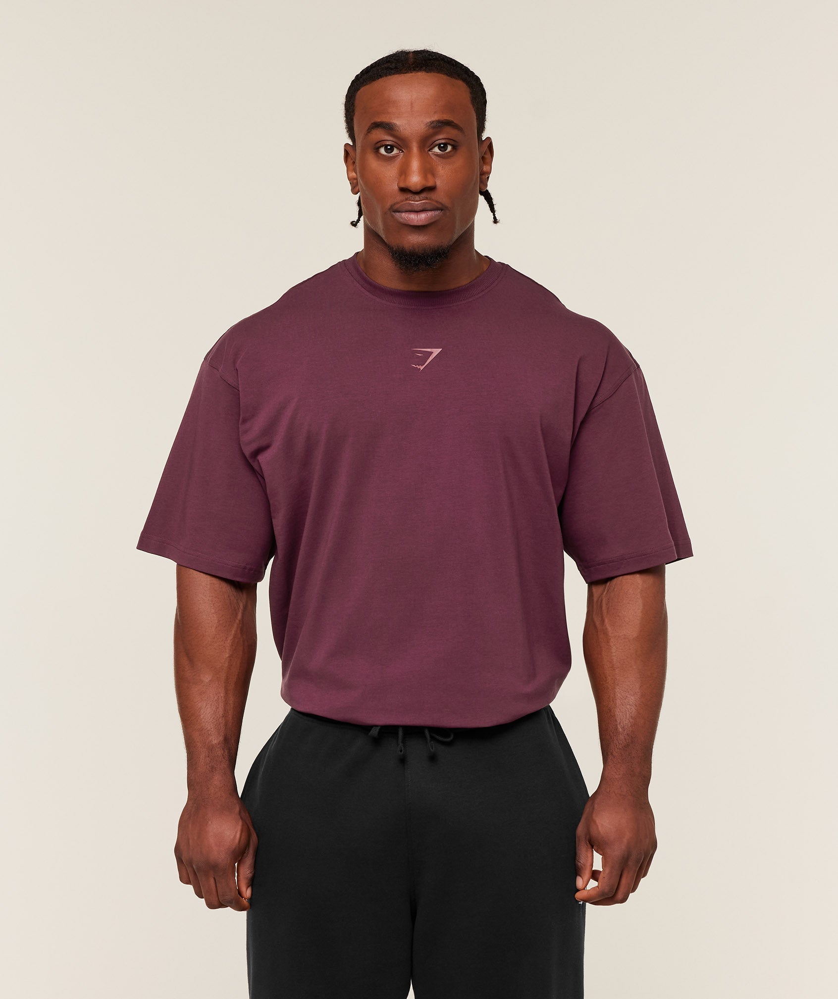 Gymshark Power T-Shirt 'GS Impact Burgundy'