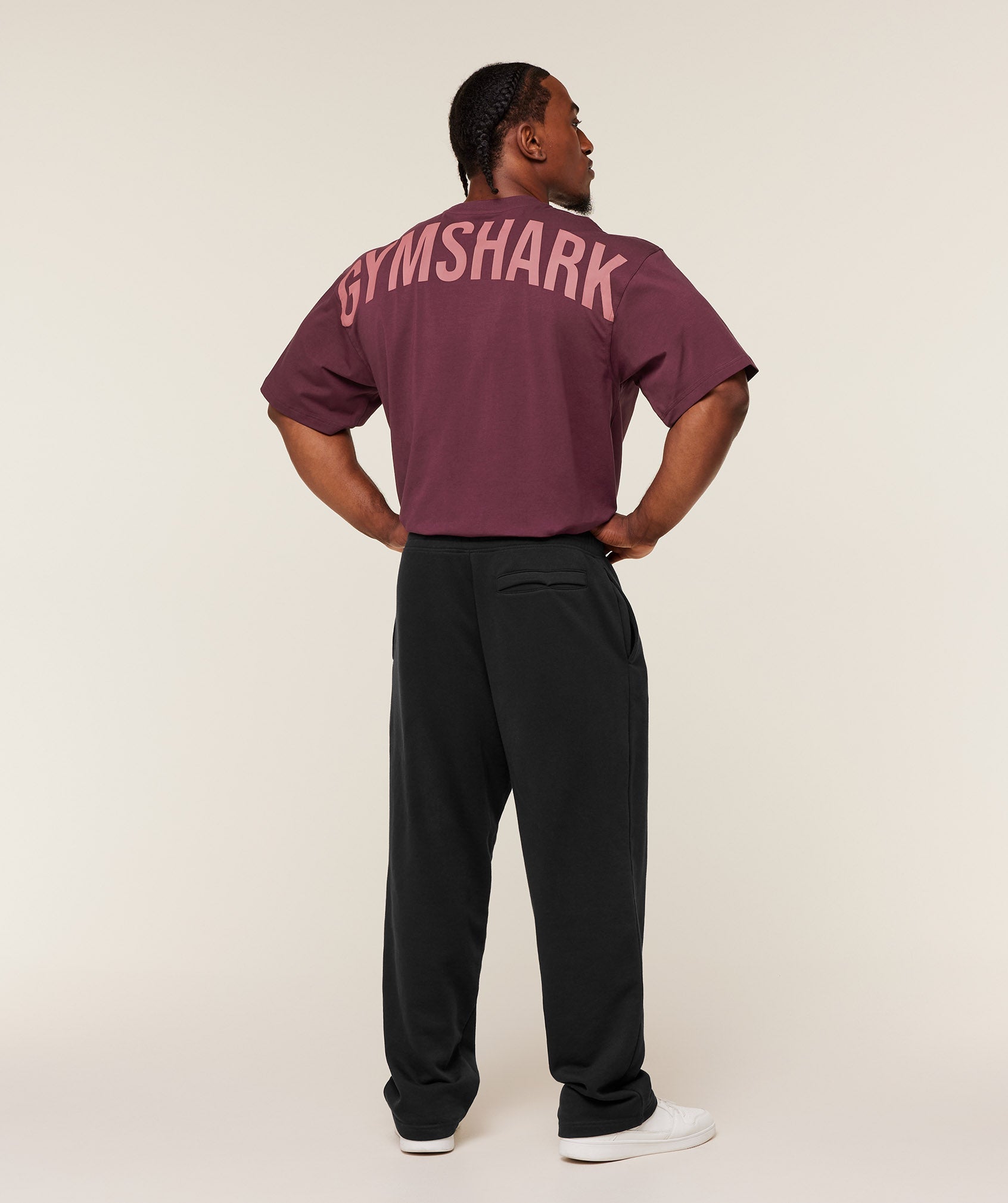 Gymshark Power T-Shirt 'GS Impact Burgundy'