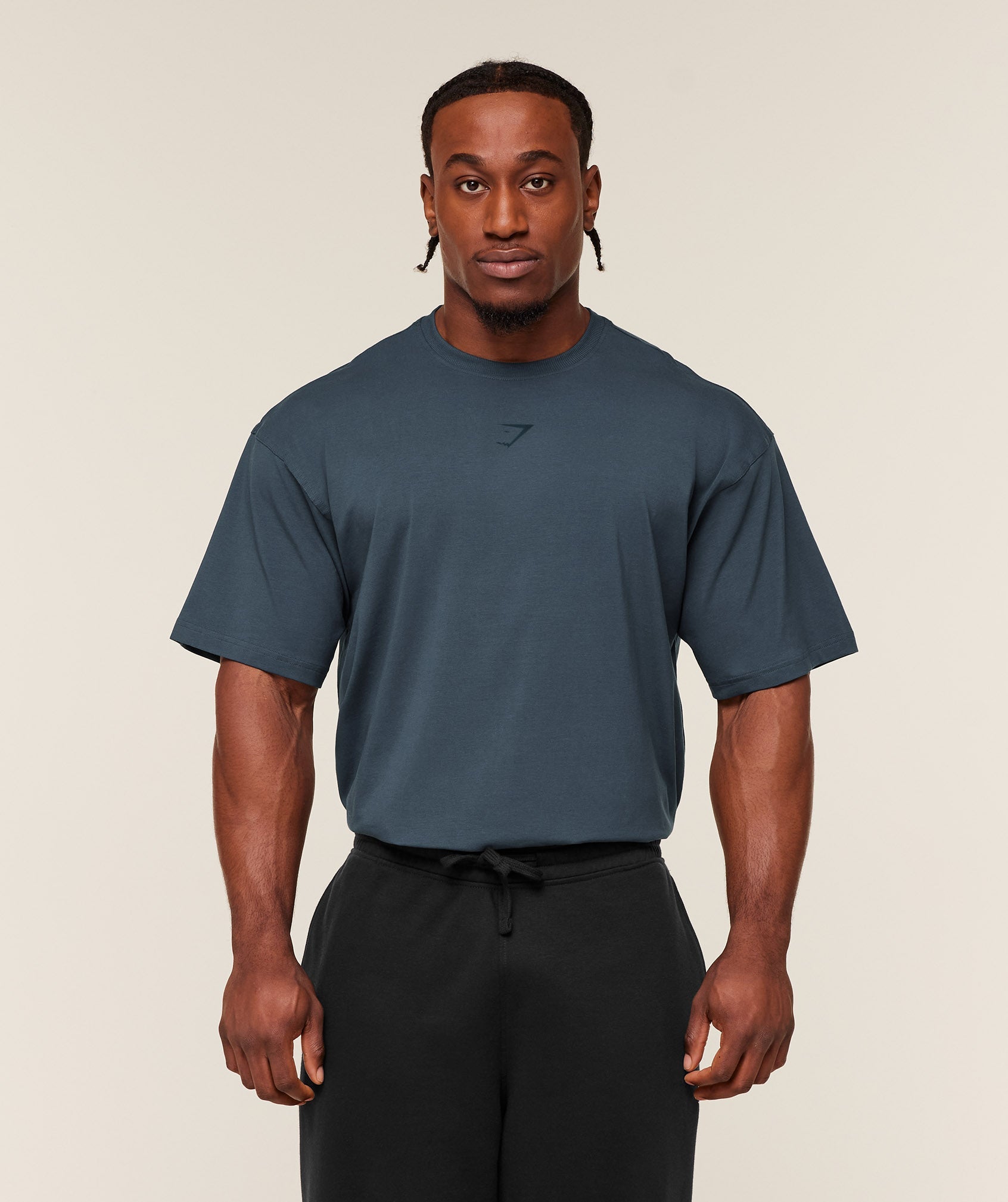 Gymshark Power T-Shirt 'GS Stealth Blue'