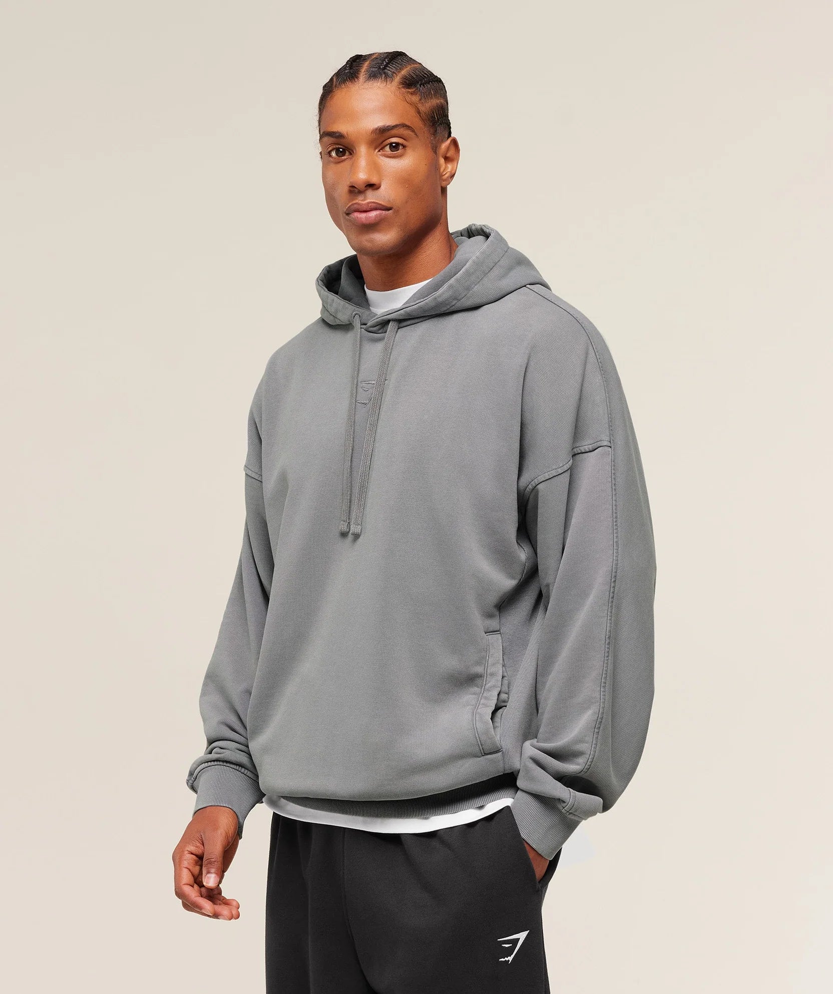 Gymshark Power Washed Hoodie 'GS Medium Grey'