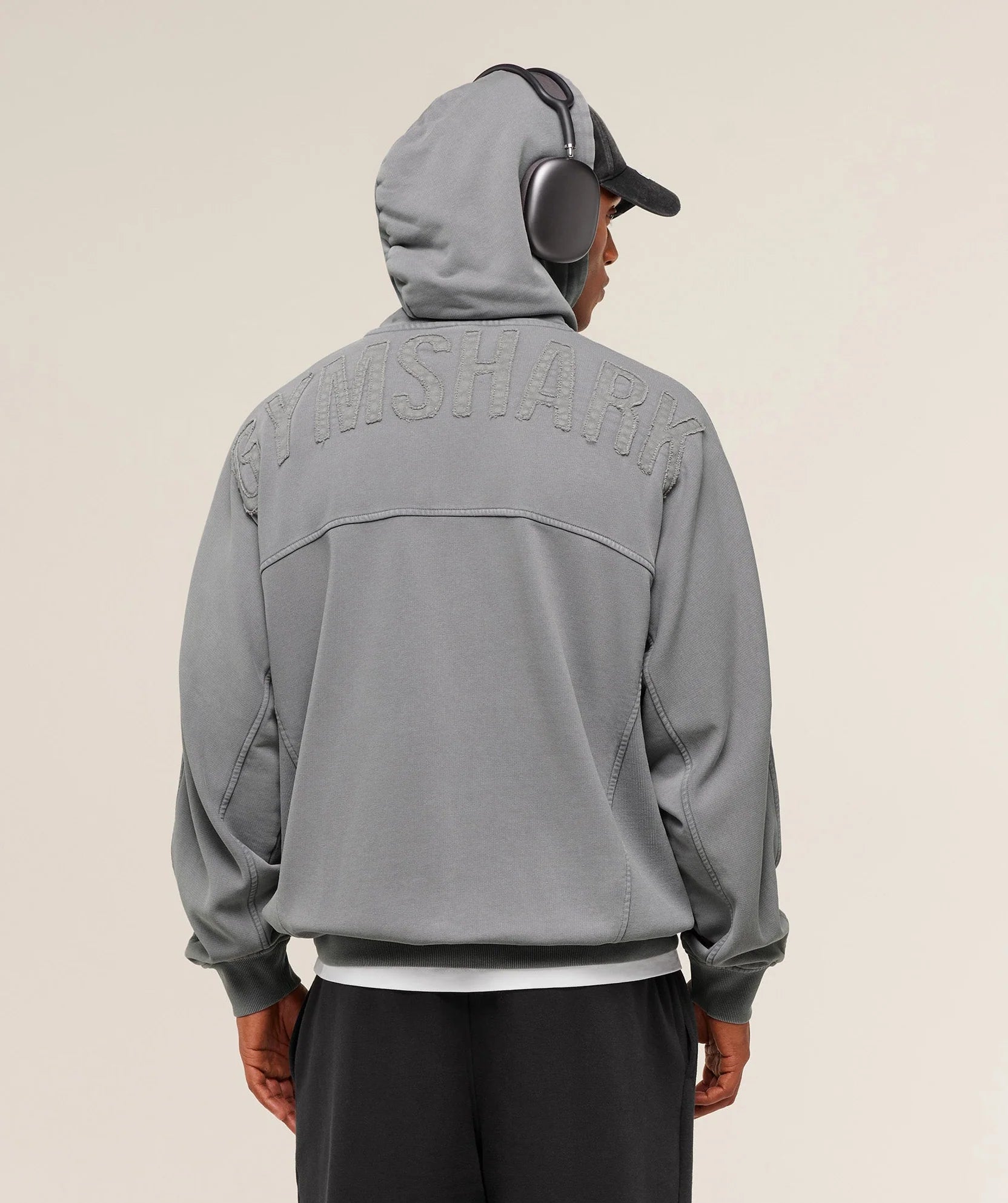 Gymshark Power Washed Hoodie 'GS Medium Grey'